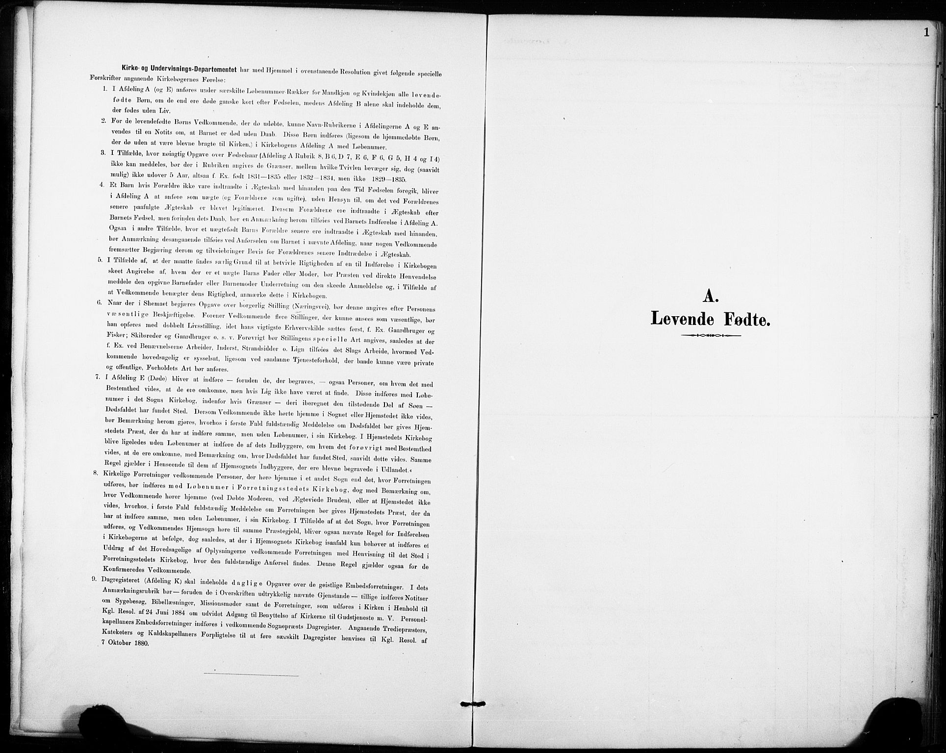 Fyresdal kirkebøker, AV/SAKO-A-263/F/Fb/L0003: Ministerialbok nr. II 3, 1887-1903, s. 1