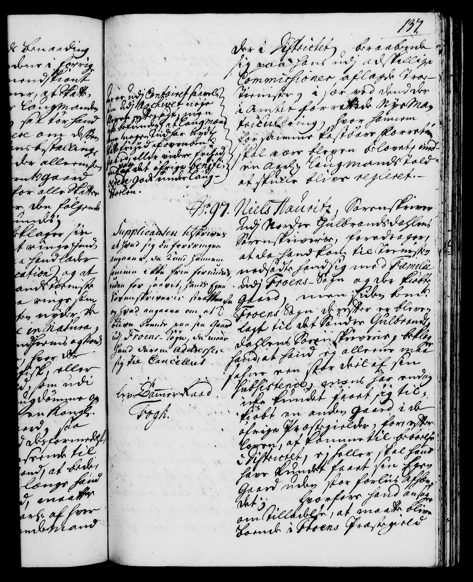 Rentekammeret, Kammerkanselliet, RA/EA-3111/G/Gh/Gha/L0020: Norsk ekstraktmemorialprotokoll (merket RK 53.65), 1738-1739, s. 137