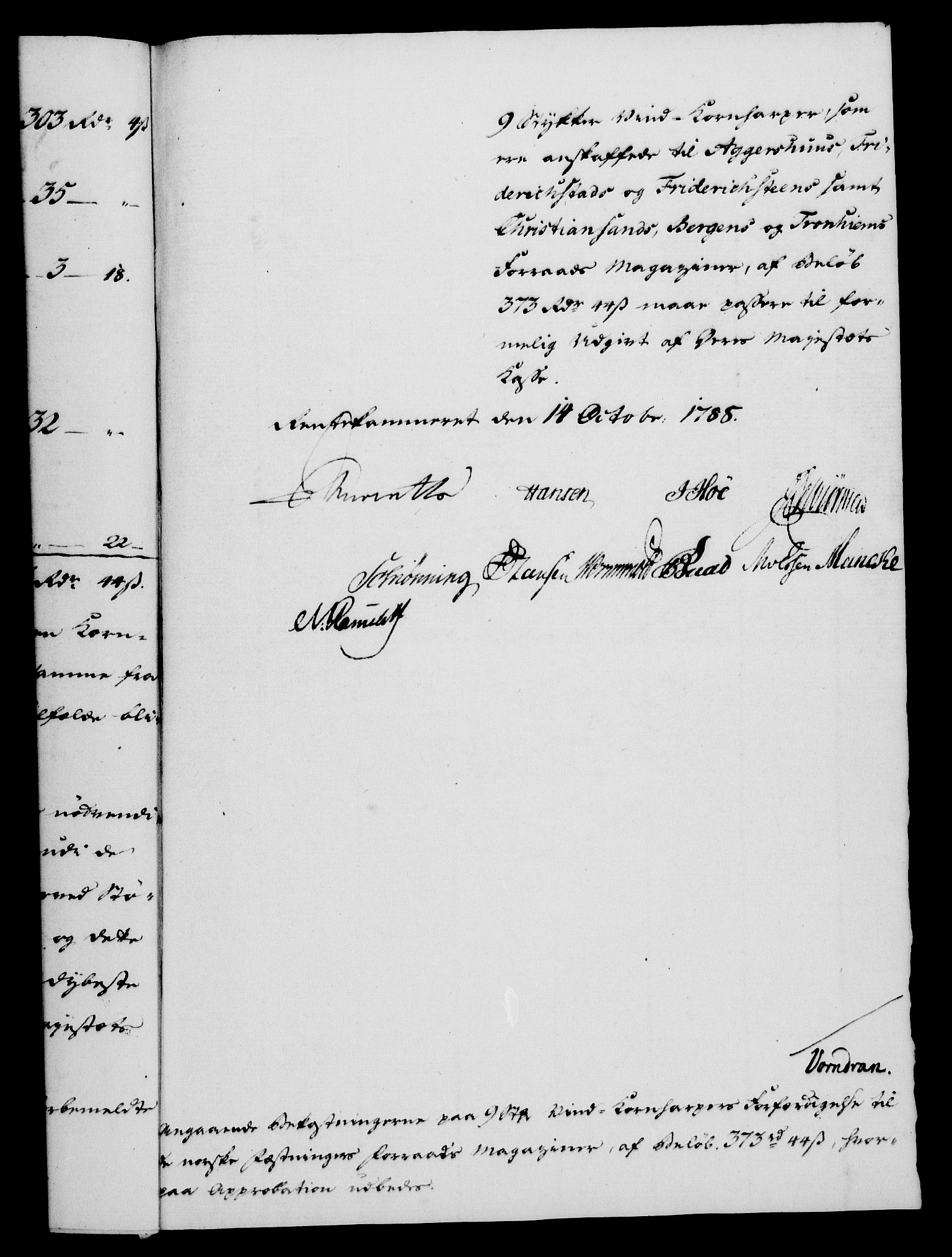 Rentekammeret, Kammerkanselliet, RA/EA-3111/G/Gf/Gfa/L0070: Norsk relasjons- og resolusjonsprotokoll (merket RK 52.70), 1788, s. 521