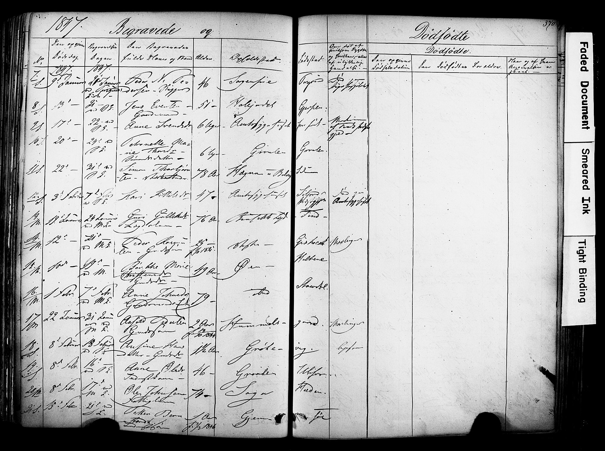 Solum kirkebøker, AV/SAKO-A-306/F/Fa/L0006: Ministerialbok nr. I 6, 1844-1855, s. 370