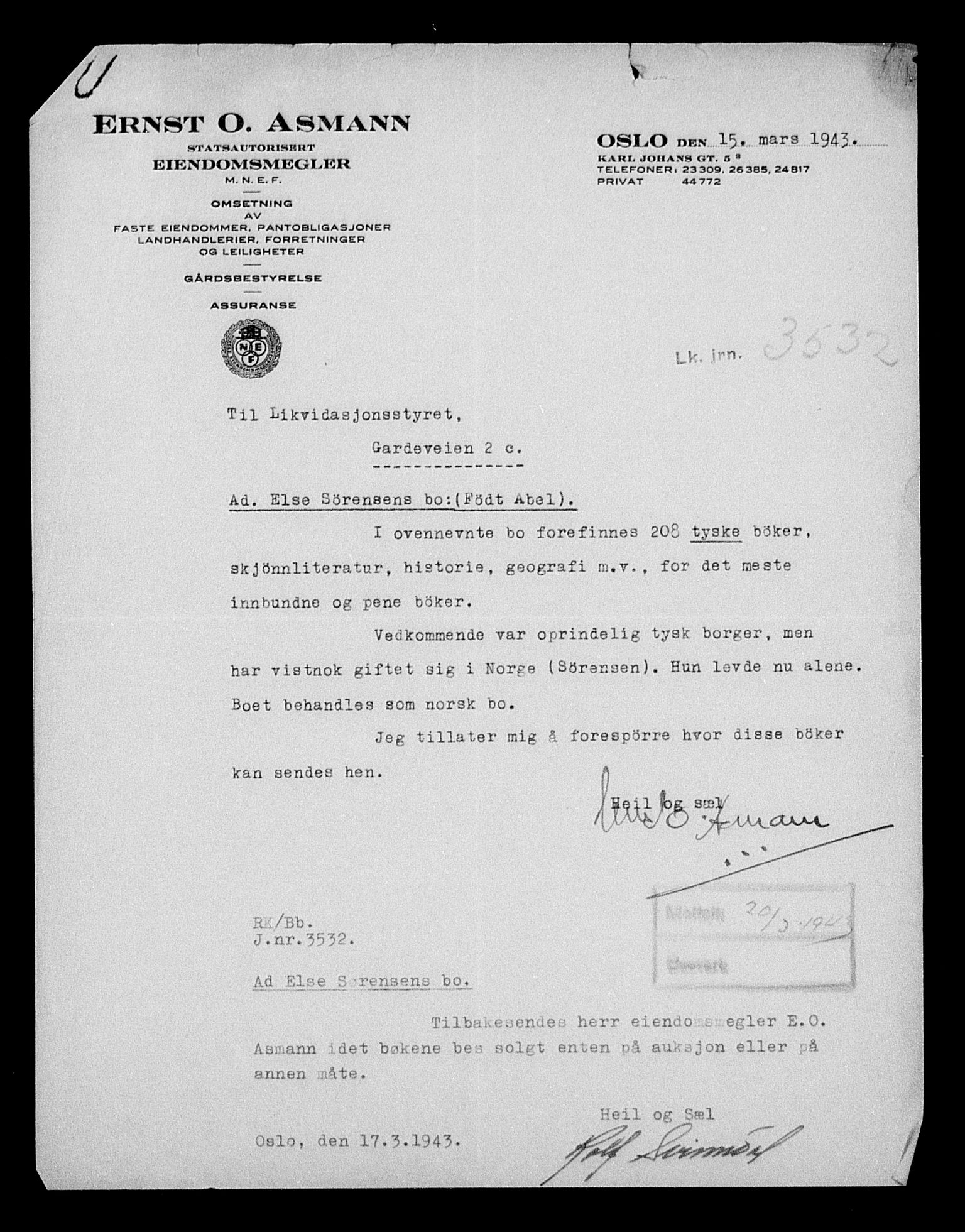 Justisdepartementet, Tilbakeføringskontoret for inndratte formuer, AV/RA-S-1564/H/Hc/Hcc/L0983: --, 1945-1947, s. 652