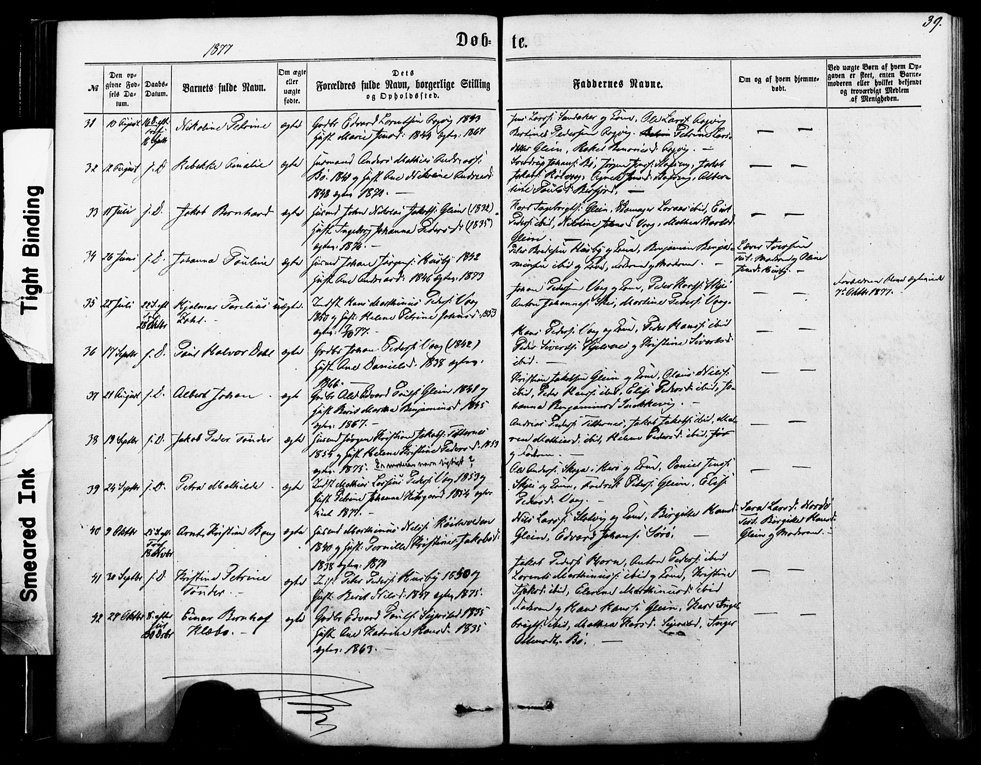 Ministerialprotokoller, klokkerbøker og fødselsregistre - Nordland, AV/SAT-A-1459/835/L0524: Ministerialbok nr. 835A02, 1865-1880, s. 39