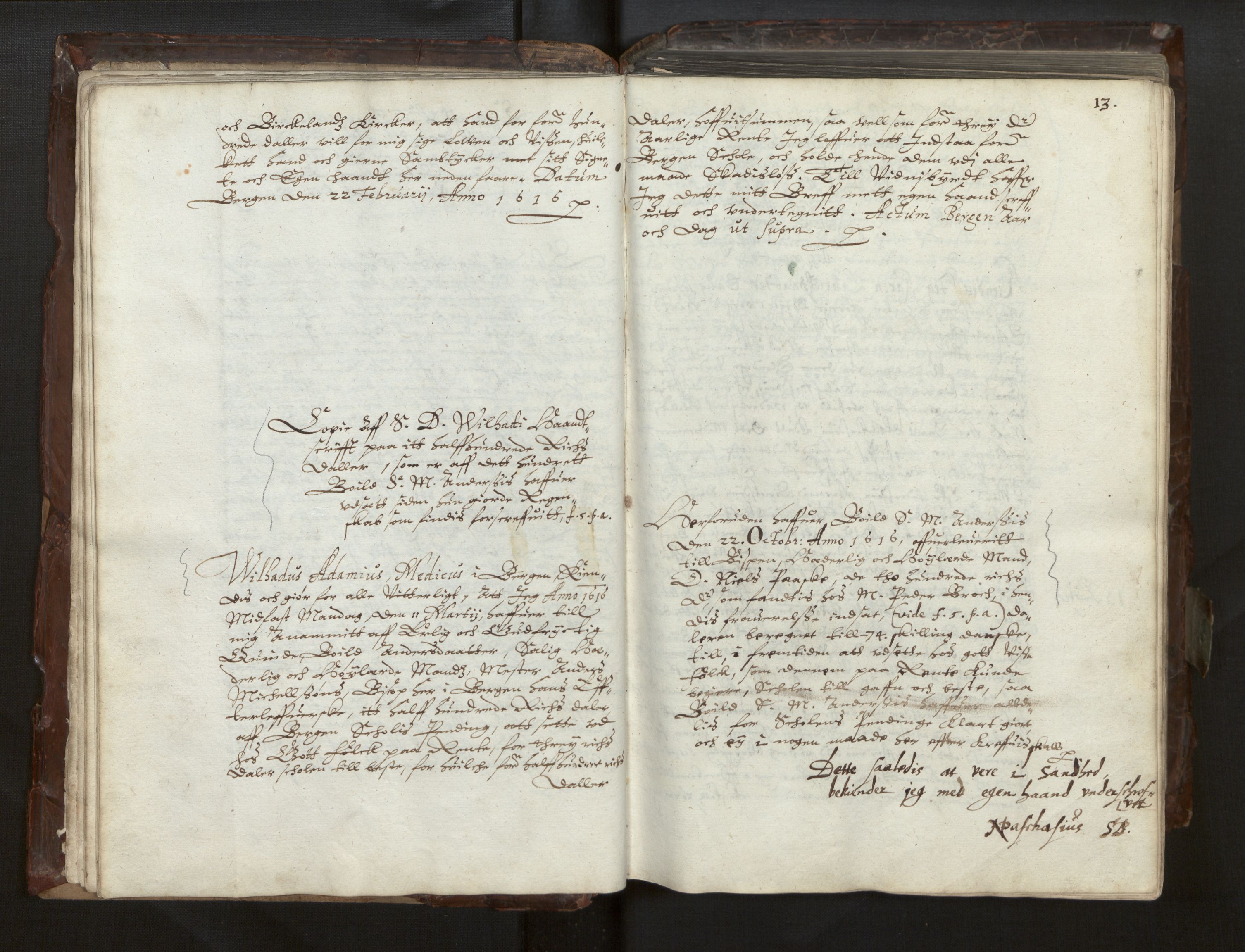 Bjørgvin biskop, AV/SAB-A-5601/Ga/L0014: Jordebøker for geistleg gods og andre rekneskapsprotokollar, 1609-1737, s. 12b-13a