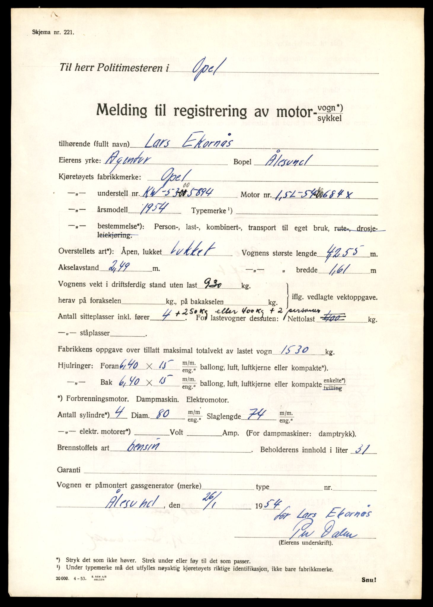 Møre og Romsdal vegkontor - Ålesund trafikkstasjon, AV/SAT-A-4099/F/Fe/L0045: Registreringskort for kjøretøy T 14320 - T 14444, 1927-1998, s. 743