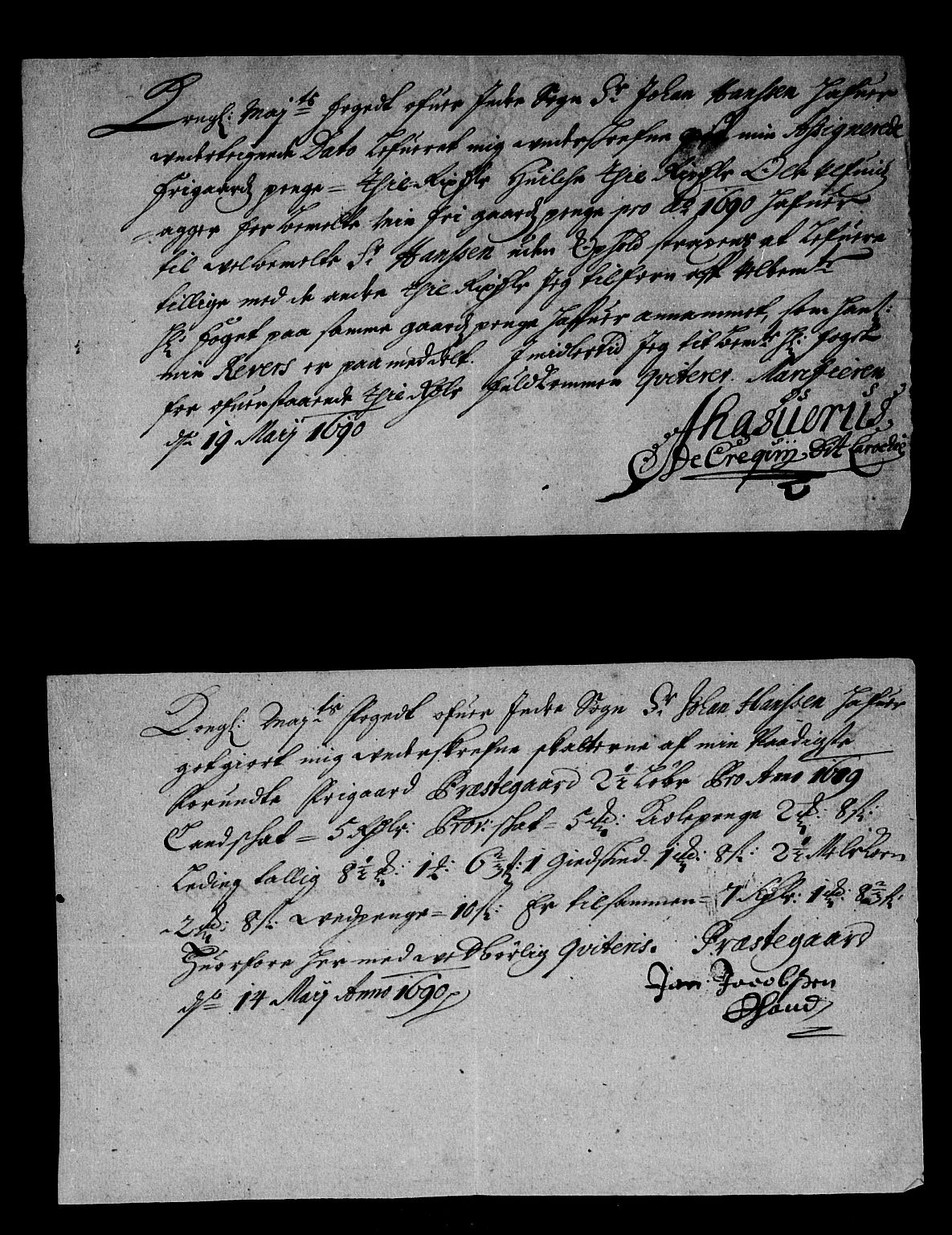 Rentekammeret inntil 1814, Reviderte regnskaper, Stiftamtstueregnskaper, Bergen stiftamt, AV/RA-EA-6043/R/Rc/L0091: Bergen stiftamt, 1689