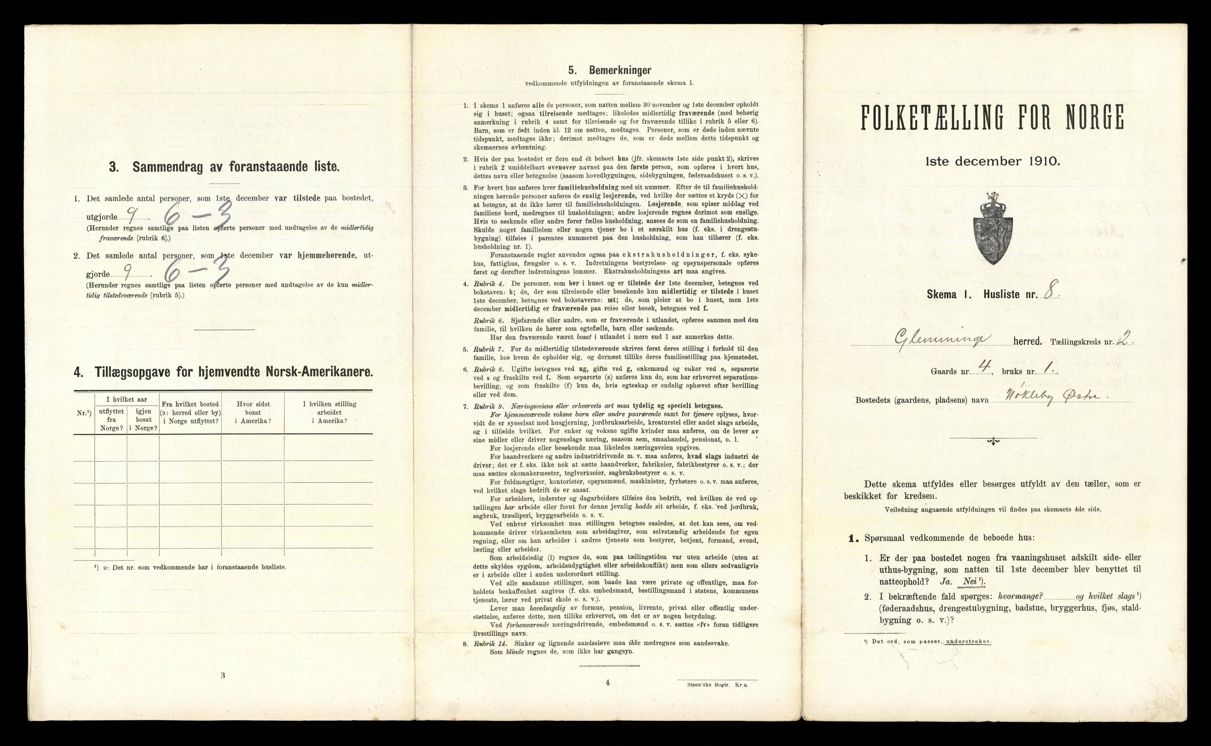 RA, Folketelling 1910 for 0132 Glemmen herred, 1910, s. 466