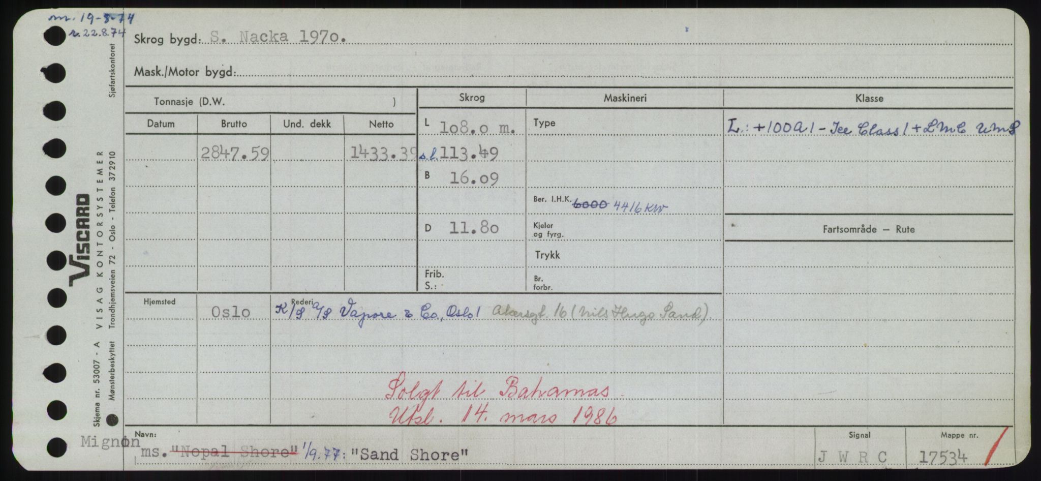 Sjøfartsdirektoratet med forløpere, Skipsmålingen, RA/S-1627/H/Hd/L0032: Fartøy, San-Seve, s. 31