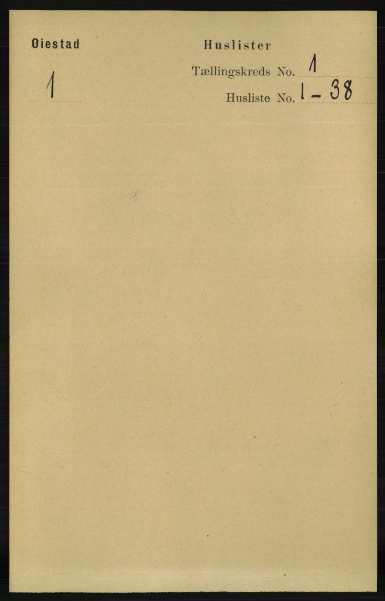 RA, Folketelling 1891 for 0920 Øyestad herred, 1891, s. 29