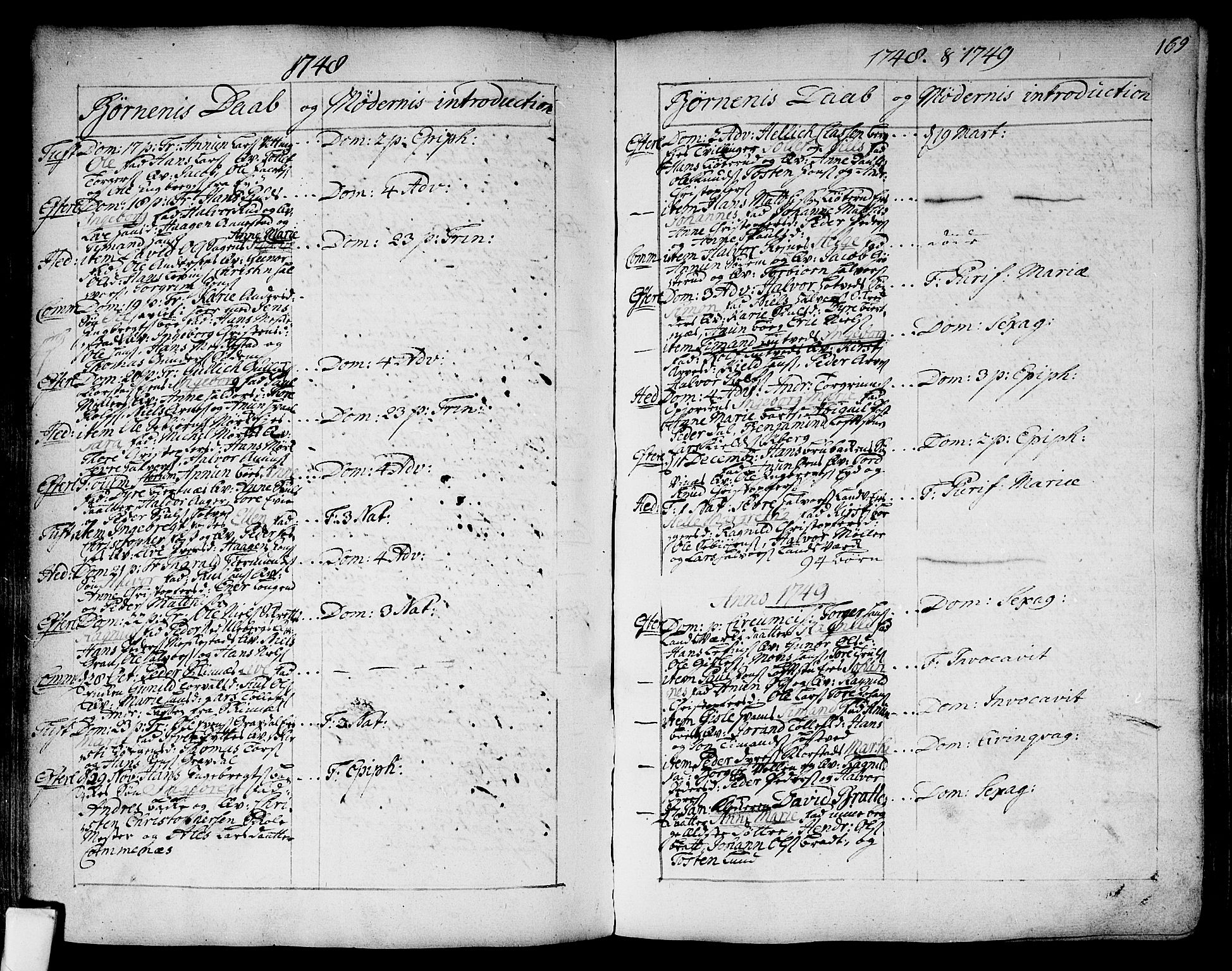 Sandsvær kirkebøker, SAKO/A-244/F/Fa/L0002a: Ministerialbok nr. I 2, 1725-1809, s. 169