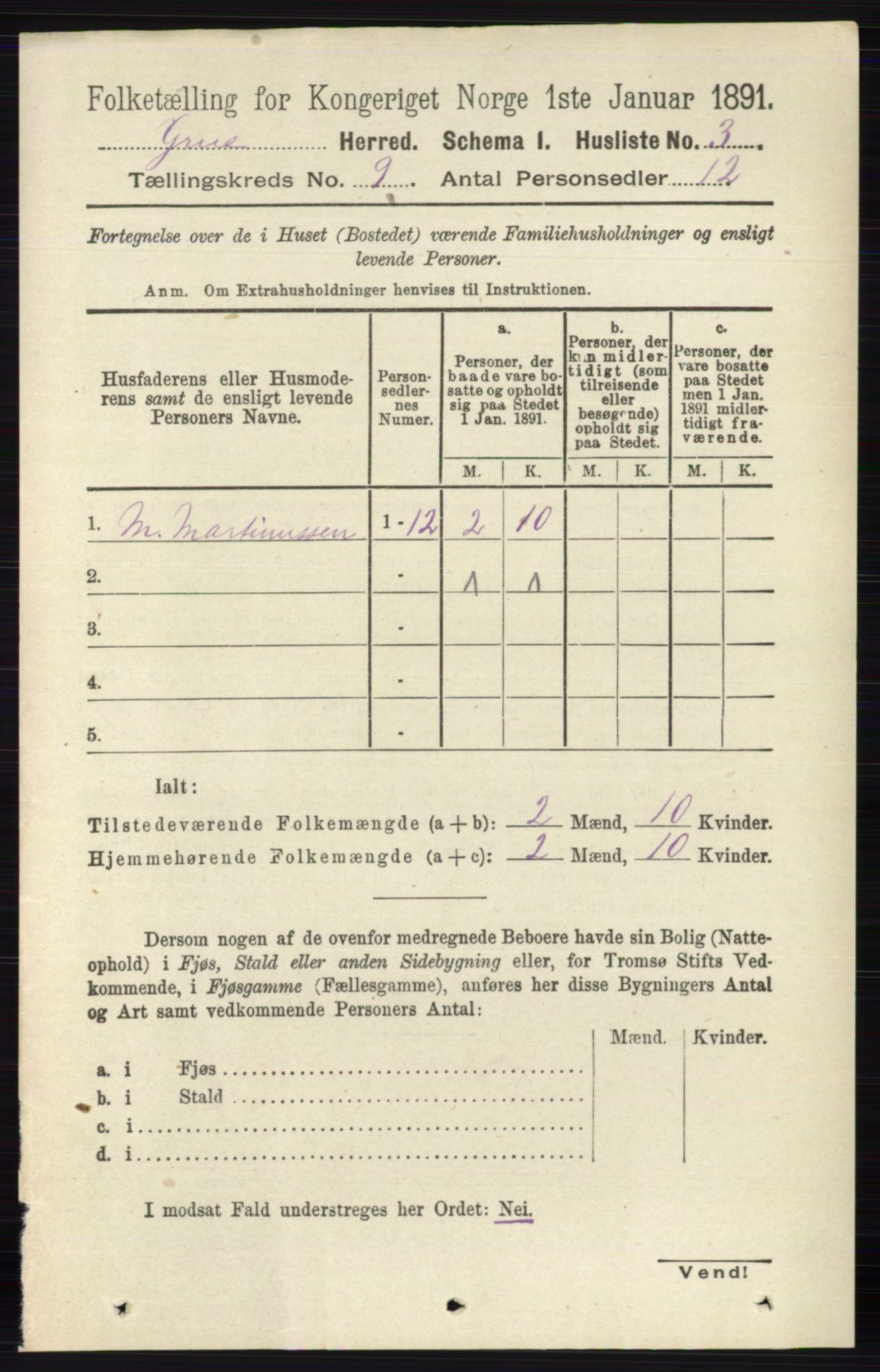 RA, Folketelling 1891 for 0423 Grue herred, 1891, s. 4808