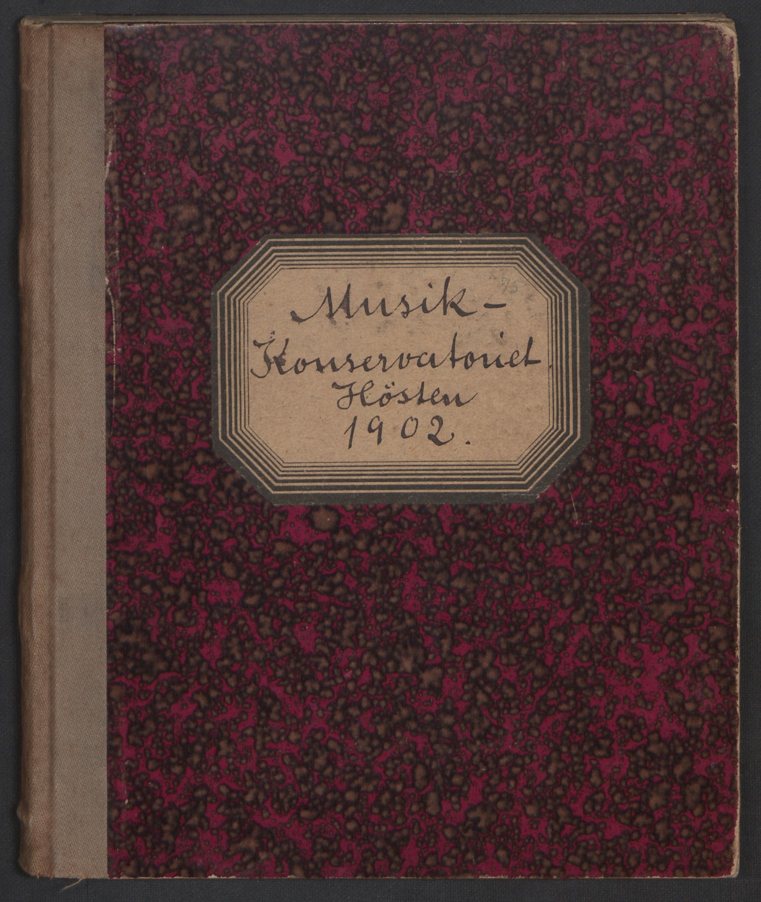 Musikkonservatoriet i Oslo, AV/RA-PA-1761/F/Fa/L0002/0011: Oversikt over lærere, elever, m.m. / Musikkonservatoriet i Oslo - Høstsemesteret, 1902