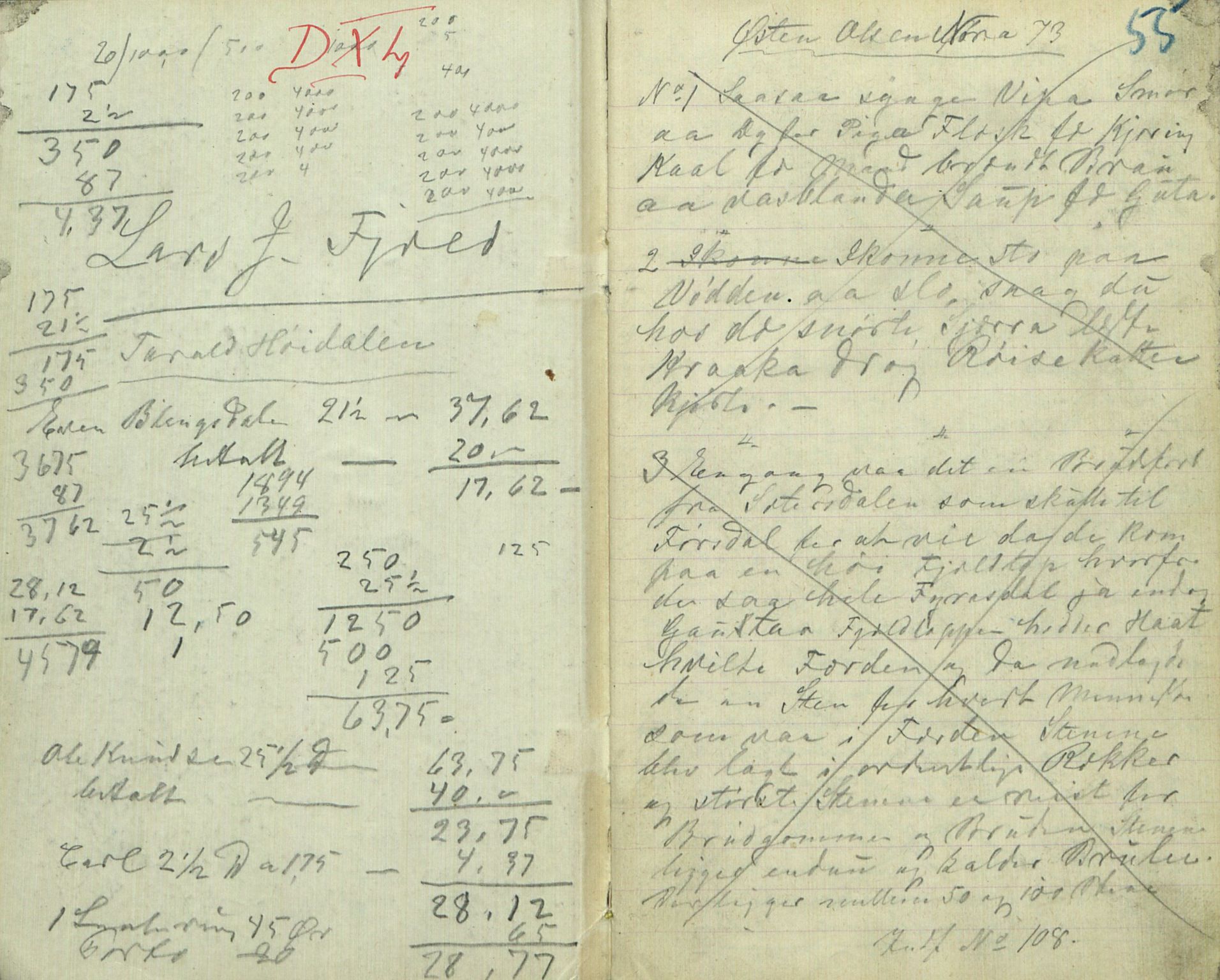 Rikard Berge, TEMU/TGM-A-1003/F/L0016/0012: 529-550 / 540 Oppskrifter av Halvor N. Tvedten, Fyresdal, Drangedal og Seljord. , 1890-1892, s. 55