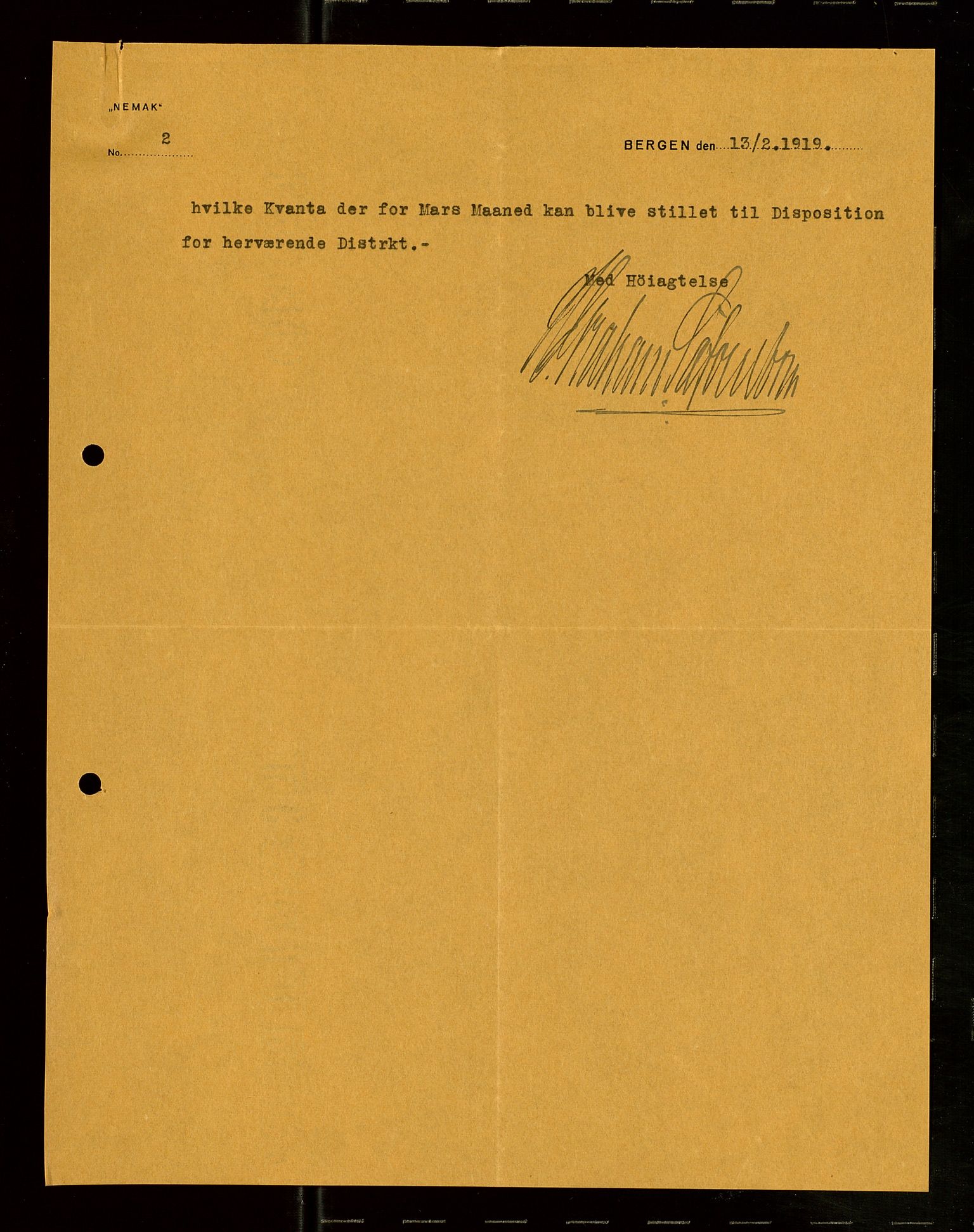 Pa 1521 - A/S Norske Shell, AV/SAST-A-101915/E/Ea/Eaa/L0007: Sjefskorrespondanse, 1919, s. 611