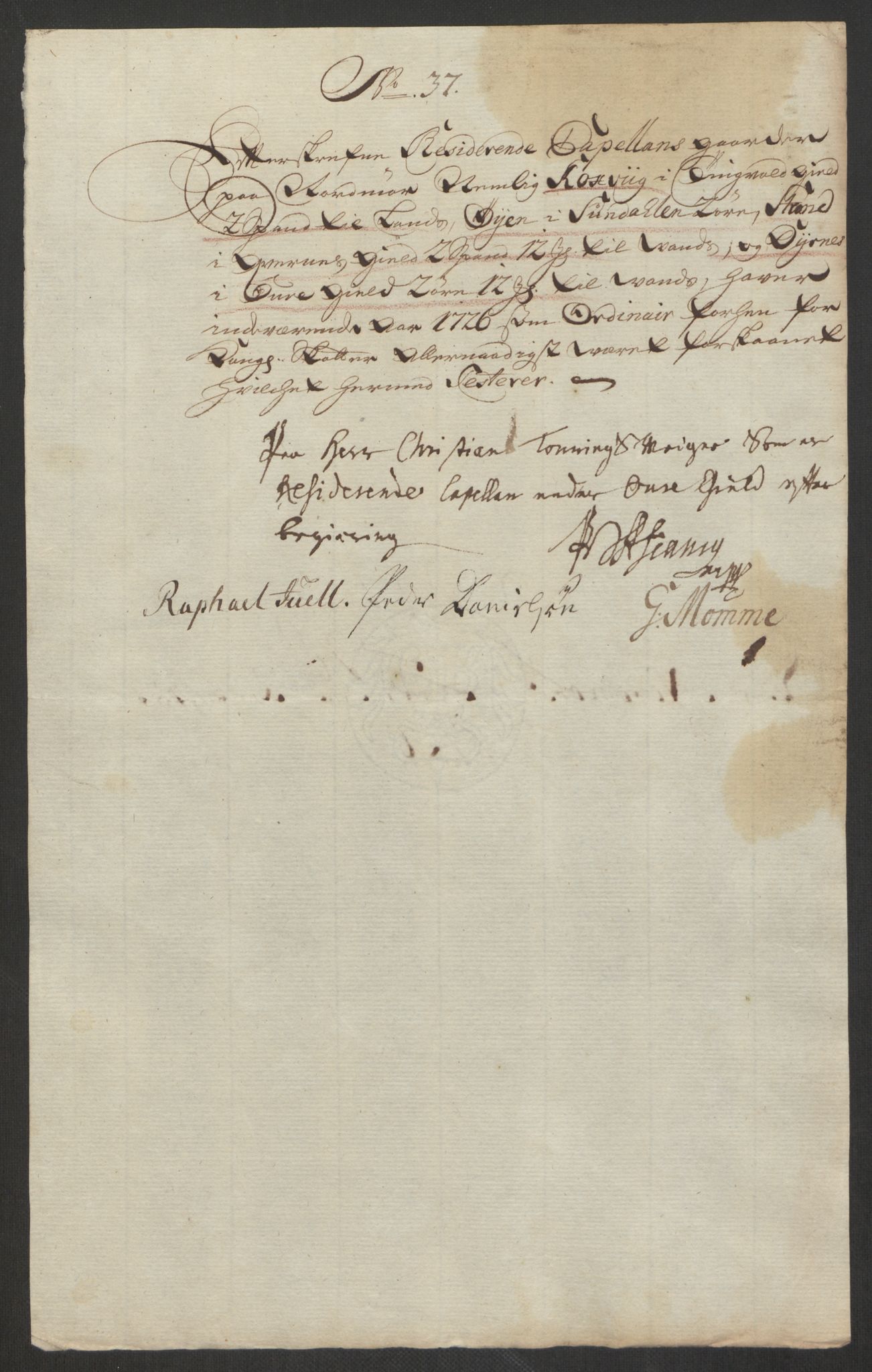 Rentekammeret inntil 1814, Reviderte regnskaper, Fogderegnskap, AV/RA-EA-4092/R56/L3759: Fogderegnskap Nordmøre, 1726, s. 232