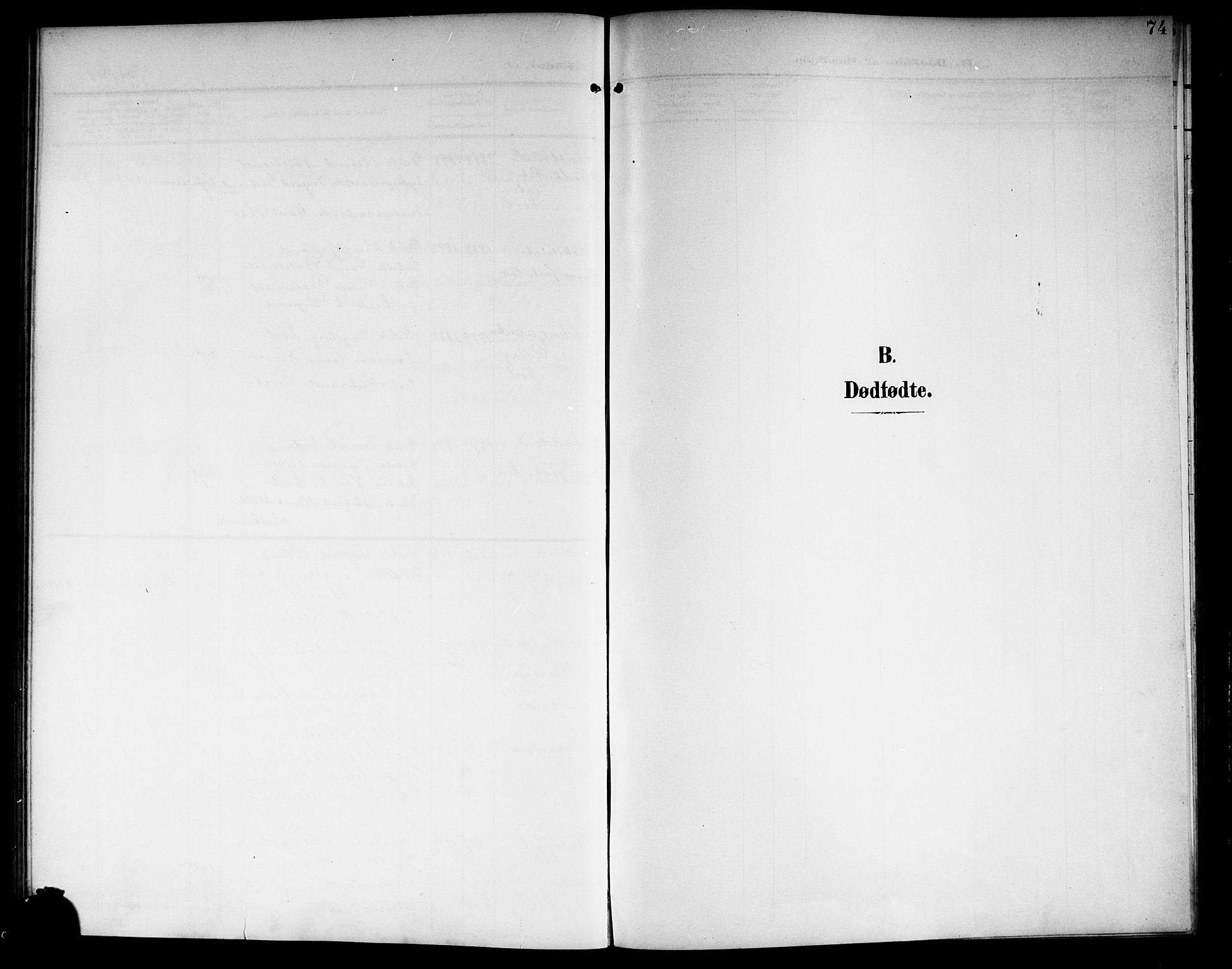 Nore kirkebøker, SAKO/A-238/G/Ga/L0004: Klokkerbok nr. I 4, 1904-1919, s. 74