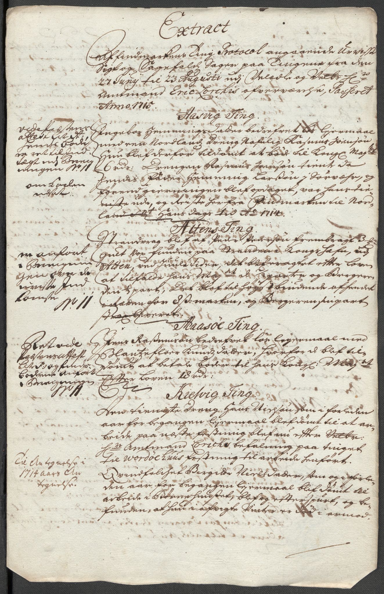 Rentekammeret inntil 1814, Reviderte regnskaper, Fogderegnskap, RA/EA-4092/R69/L4856: Fogderegnskap Finnmark/Vardøhus, 1713-1715, s. 475