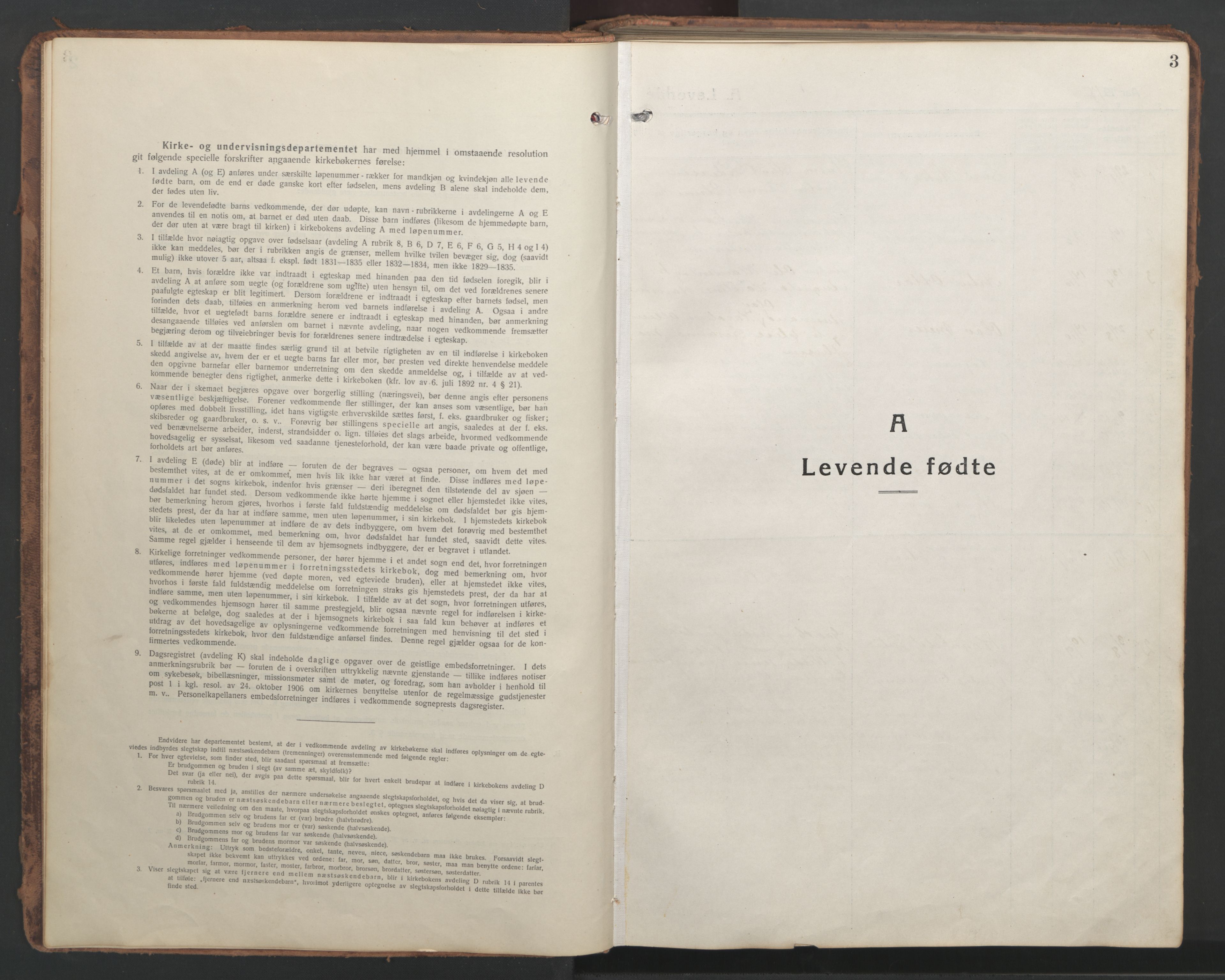Ministerialprotokoller, klokkerbøker og fødselsregistre - Nordland, AV/SAT-A-1459/819/L0278: Klokkerbok nr. 819C04, 1917-1967, s. 3