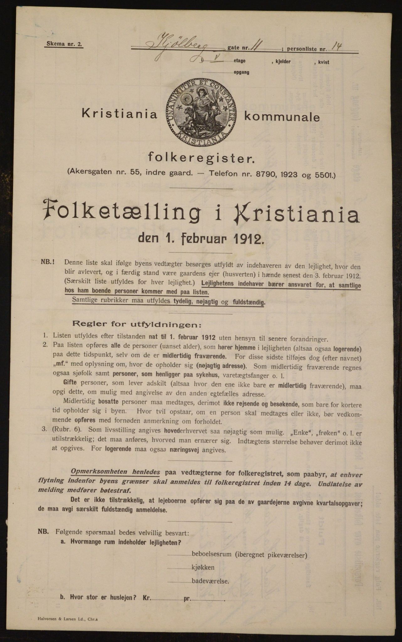 OBA, Kommunal folketelling 1.2.1912 for Kristiania, 1912, s. 51783