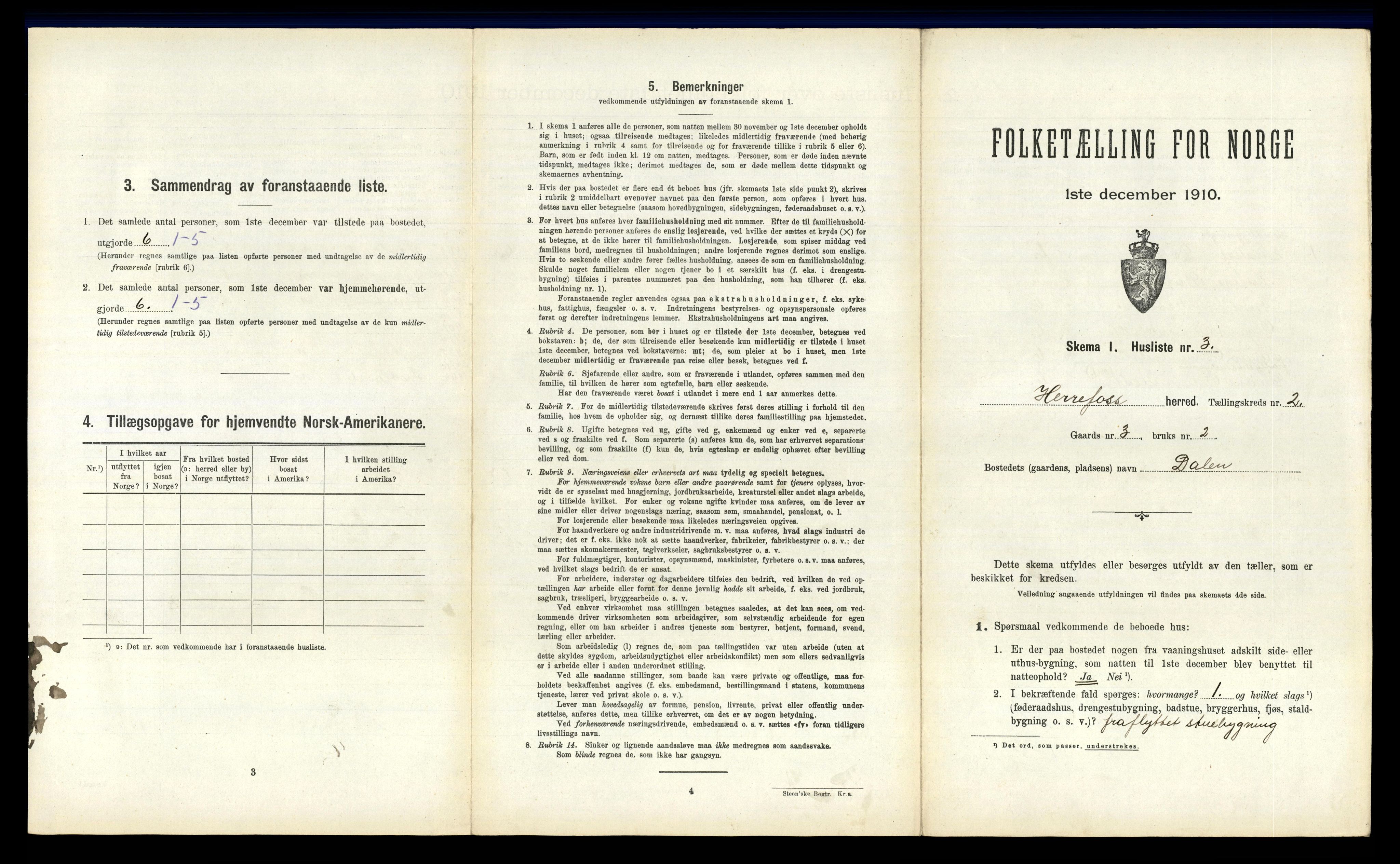 RA, Folketelling 1910 for 0933 Herefoss herred, 1910, s. 75