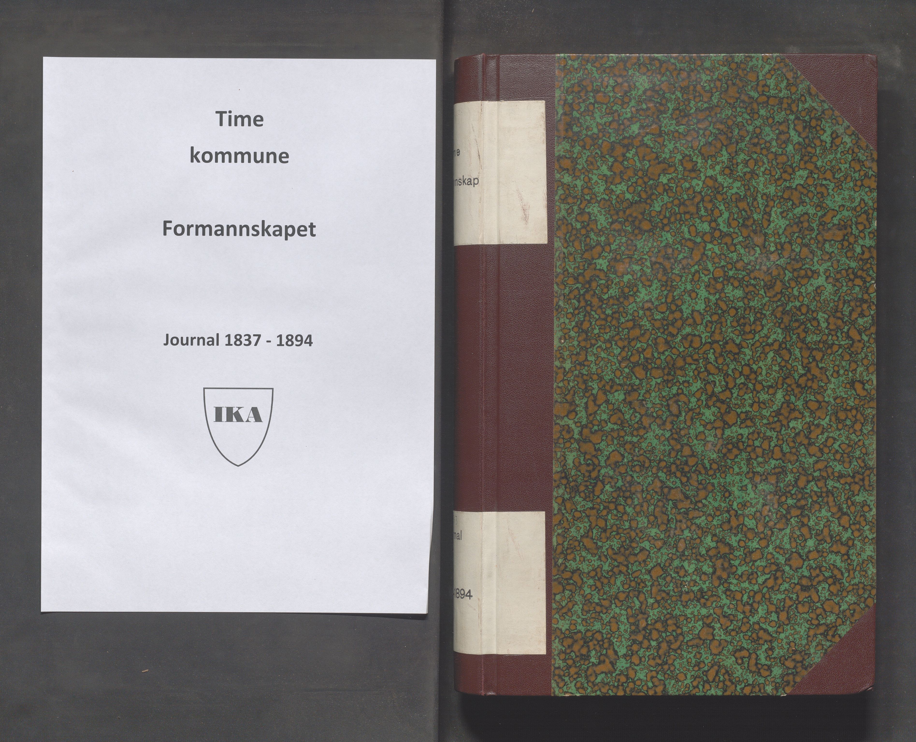 Time kommune - Formannskapet, IKAR/K-100592/C/Ca/L0001: Journal, 1837-1894