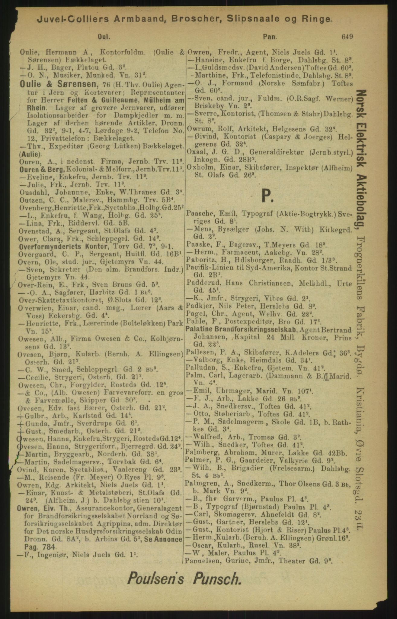 Kristiania/Oslo adressebok, PUBL/-, 1900, s. 649