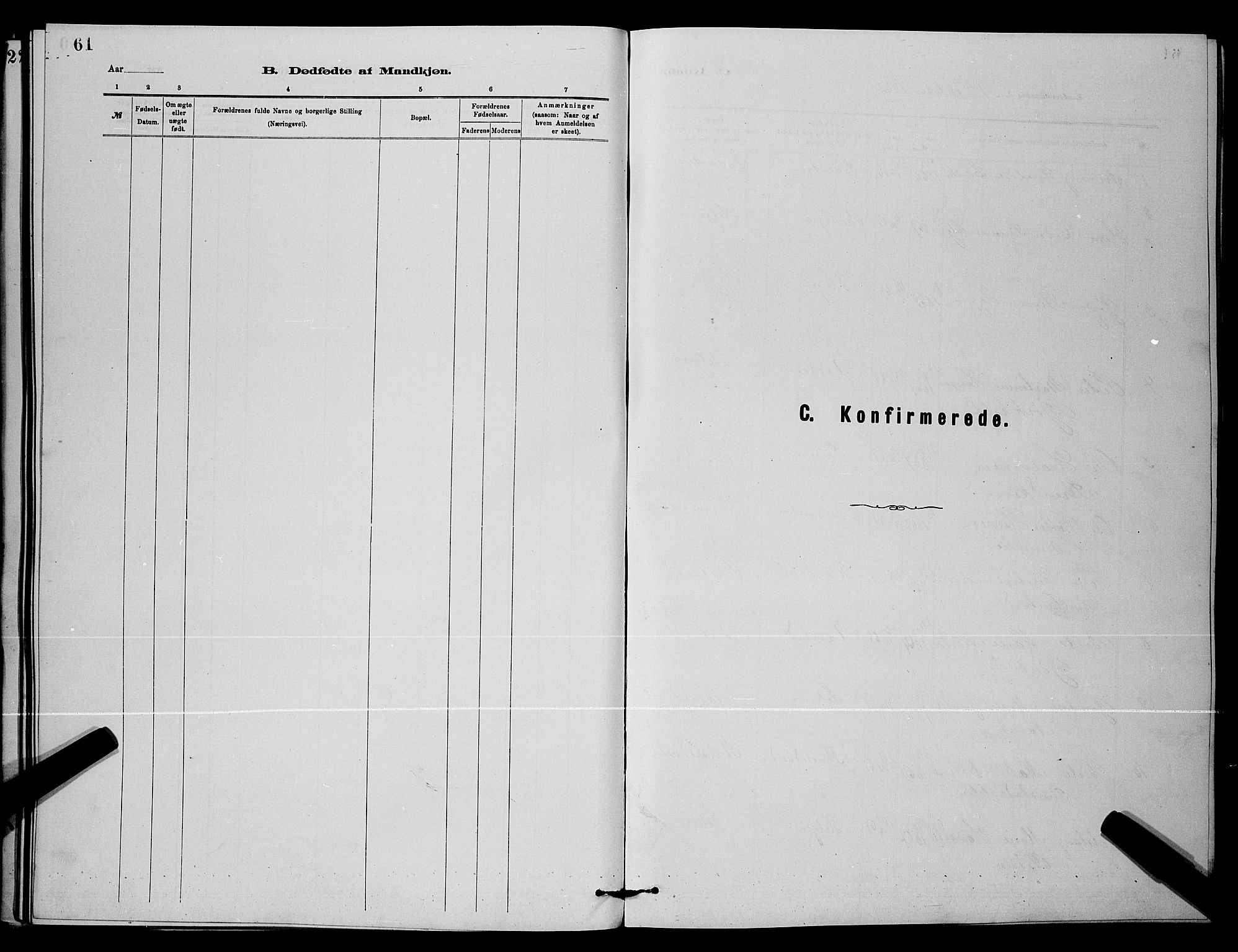 Holla kirkebøker, AV/SAKO-A-272/G/Gb/L0001: Klokkerbok nr. II 1, 1882-1897, s. 61
