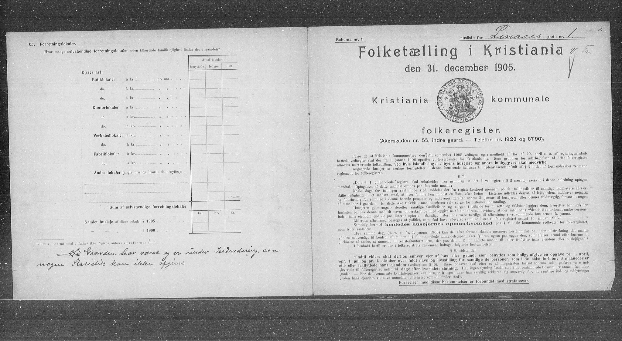 OBA, Kommunal folketelling 31.12.1905 for Kristiania kjøpstad, 1905, s. 30367