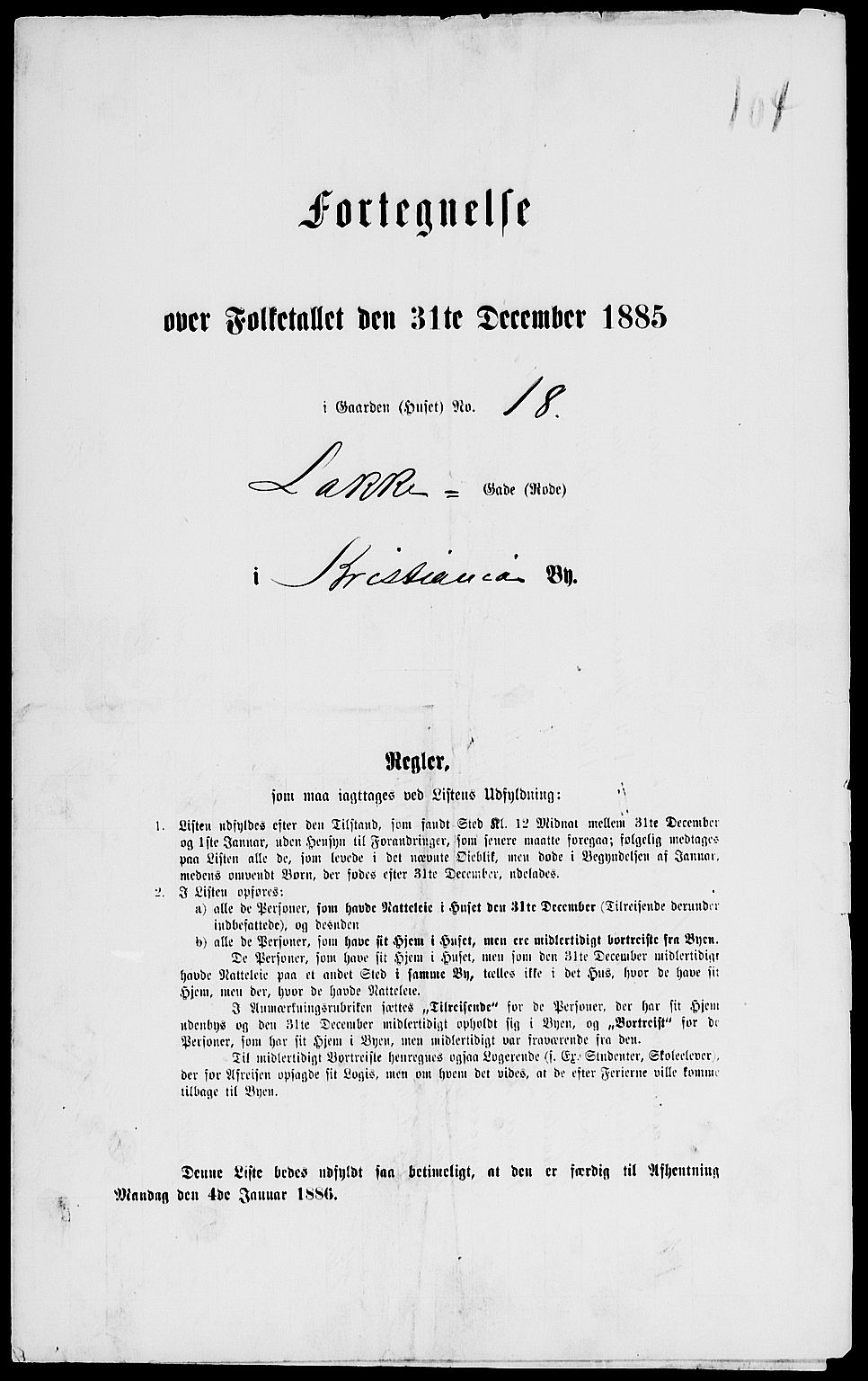 RA, Folketelling 1885 for 0301 Kristiania kjøpstad, 1885, s. 6983