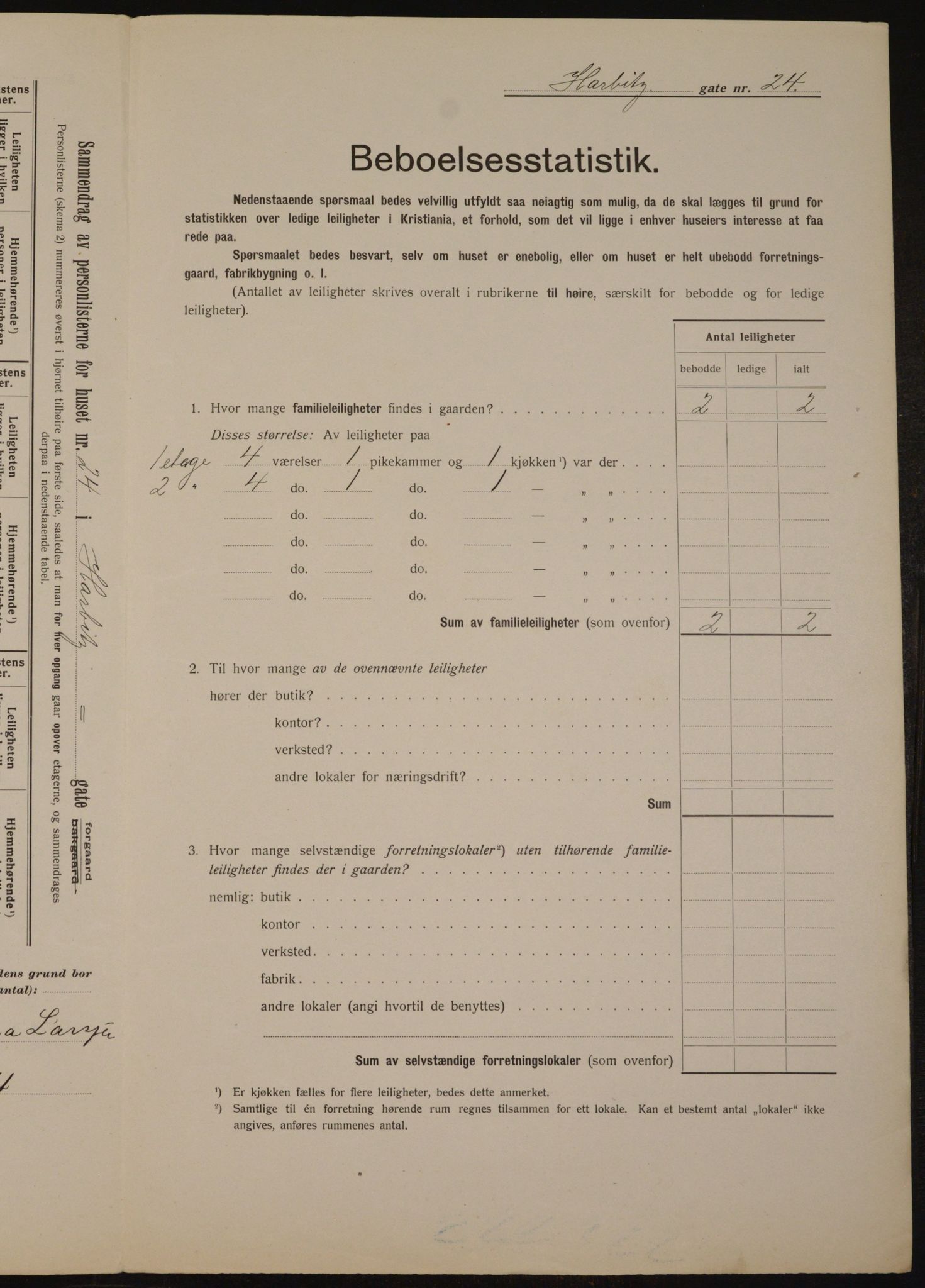 OBA, Kommunal folketelling 1.2.1912 for Kristiania, 1912, s. 35245