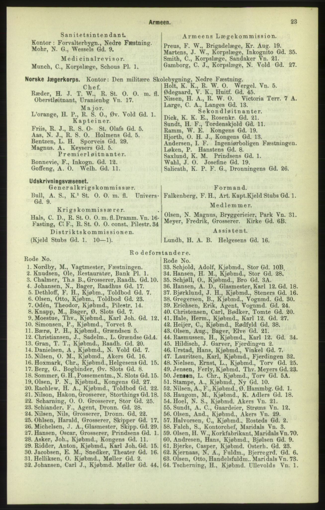 Kristiania/Oslo adressebok, PUBL/-, 1886, s. 23