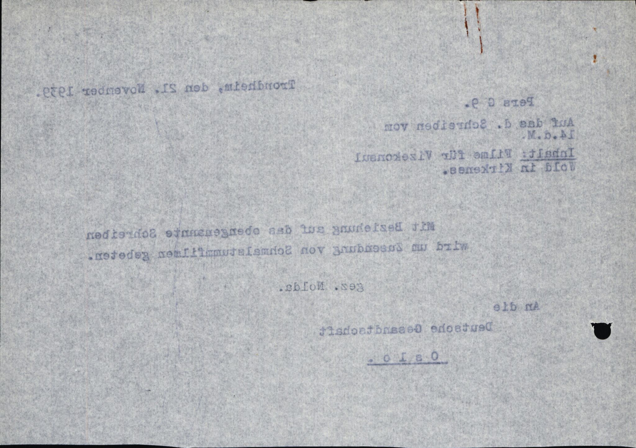 Forsvarets Overkommando. 2 kontor. Arkiv 11.4. Spredte tyske arkivsaker, AV/RA-RAFA-7031/D/Dar/Darc/L0026: FO.II. Tyske konsulater, 1928-1940, s. 829