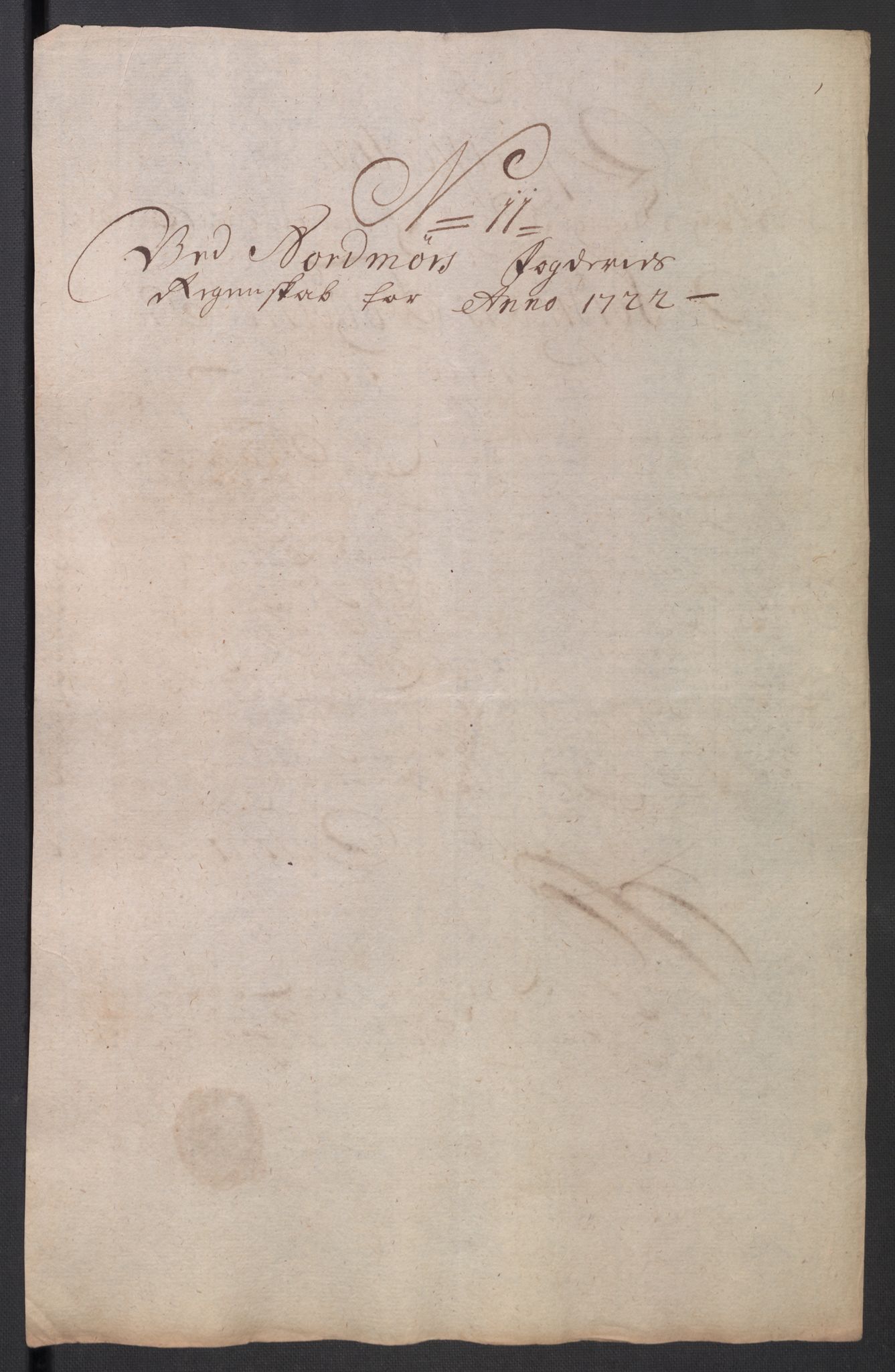 Rentekammeret inntil 1814, Reviderte regnskaper, Fogderegnskap, AV/RA-EA-4092/R56/L3755: Fogderegnskap Nordmøre, 1722, s. 141