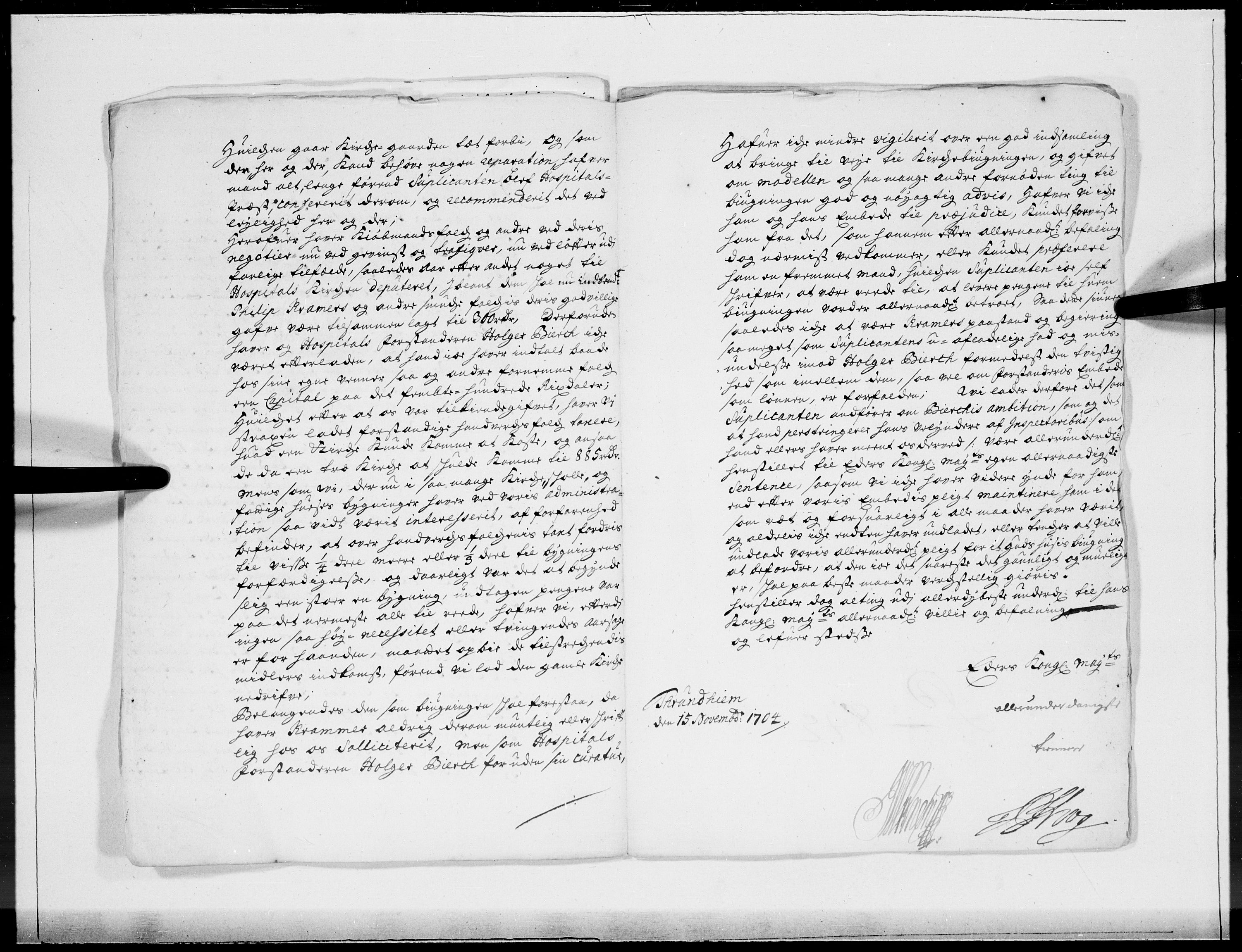 Danske Kanselli 1572-1799, AV/RA-EA-3023/F/Fc/Fcc/Fcca/L0058: Norske innlegg 1572-1799, 1705, s. 22