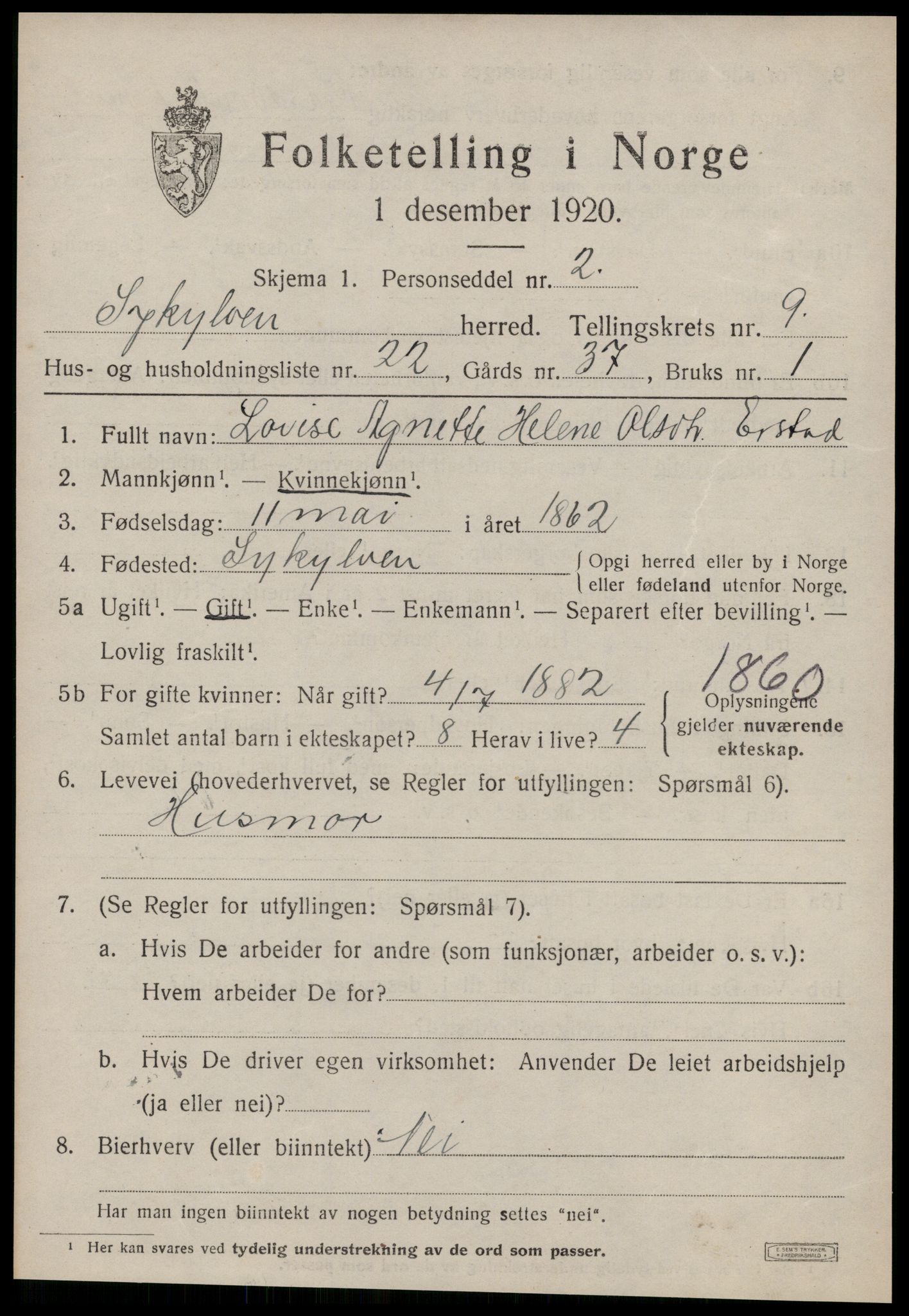 SAT, Folketelling 1920 for 1528 Sykkylven herred, 1920, s. 4901