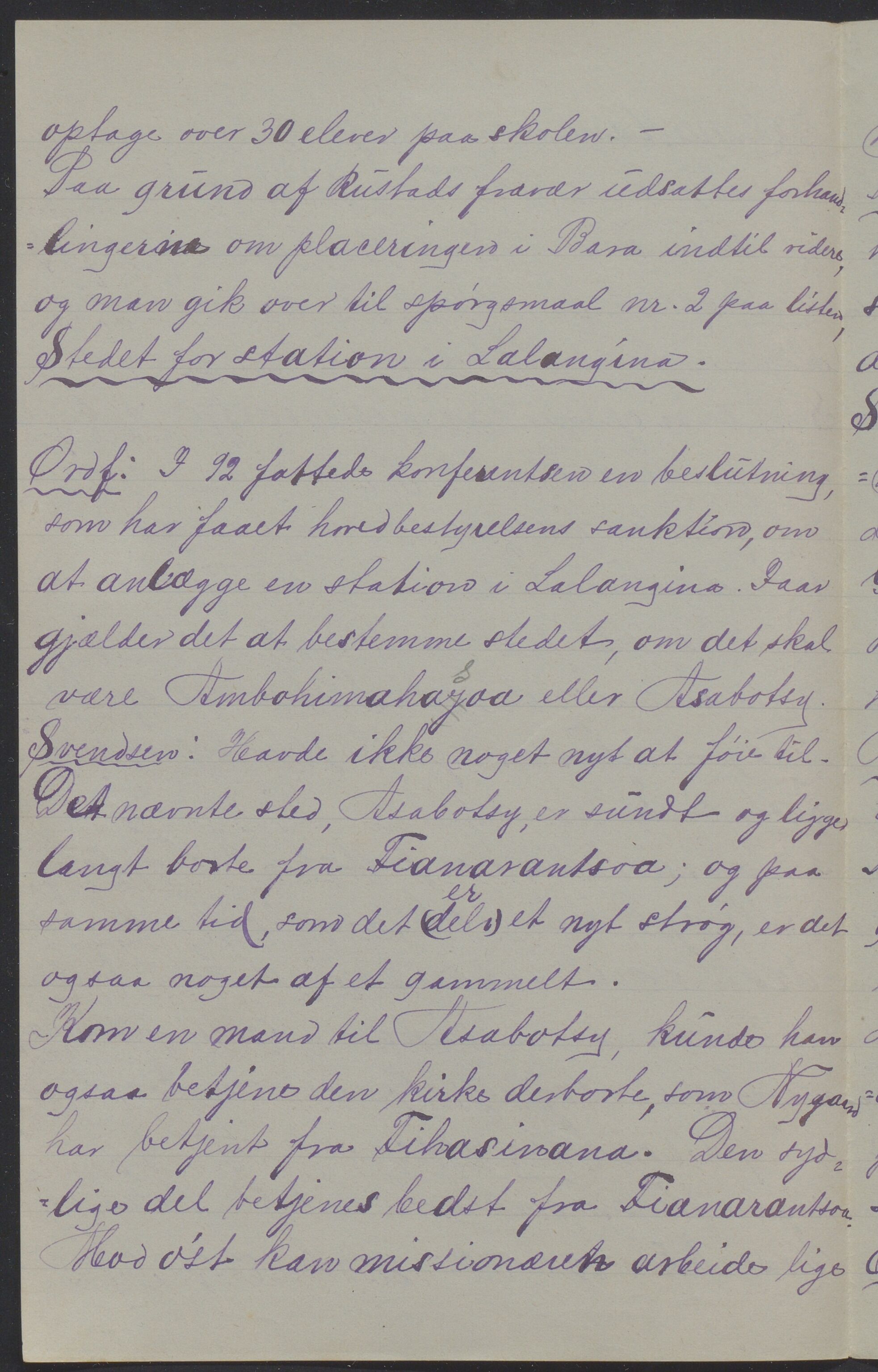 Det Norske Misjonsselskap - hovedadministrasjonen, VID/MA-A-1045/D/Da/Daa/L0039/0007: Konferansereferat og årsberetninger / Konferansereferat fra Madagaskar Innland., 1893