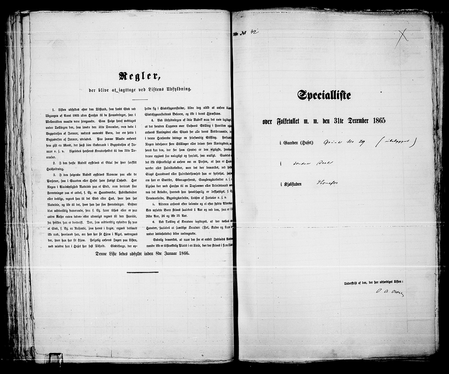 RA, Folketelling 1865 for 0601B Norderhov prestegjeld, Hønefoss kjøpstad, 1865, s. 86