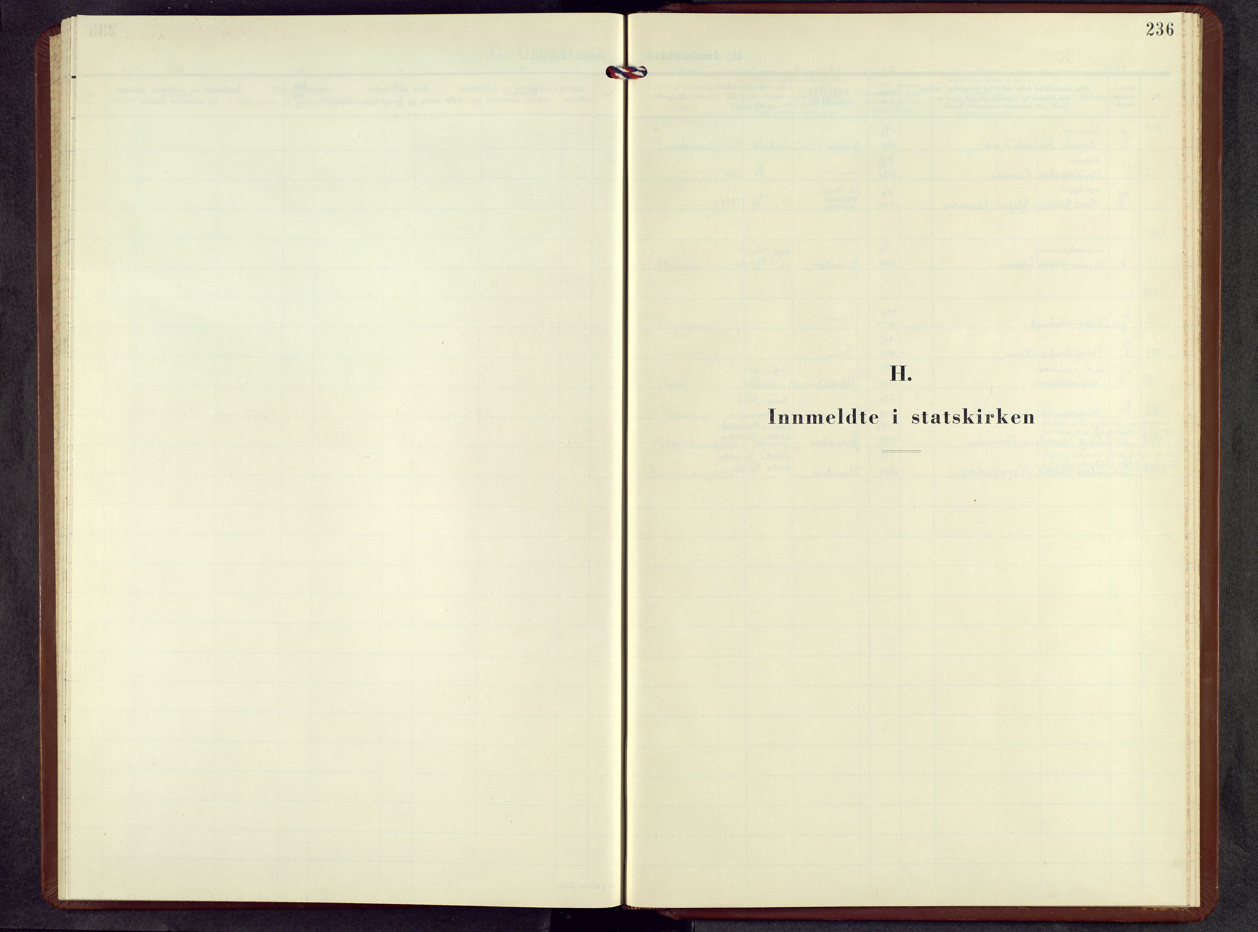 Jevnaker prestekontor, SAH/PREST-116/H/Ha/Hab/L0008: Klokkerbok nr. 8, 1954-1969, s. 236