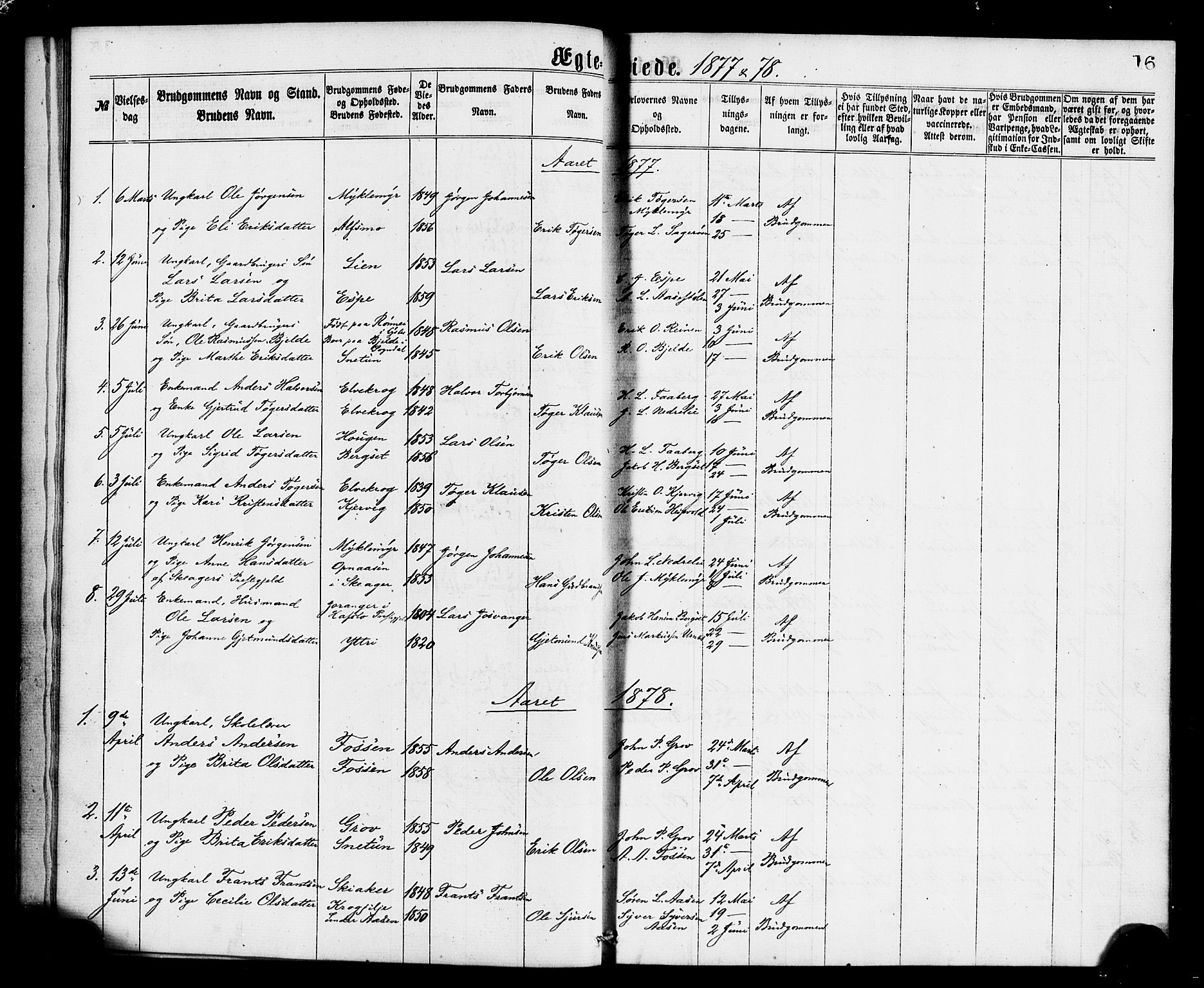 Jostedal sokneprestembete, AV/SAB-A-80601/H/Haa/Haaa/L0008: Ministerialbok nr. A 8, 1864-1886, s. 16