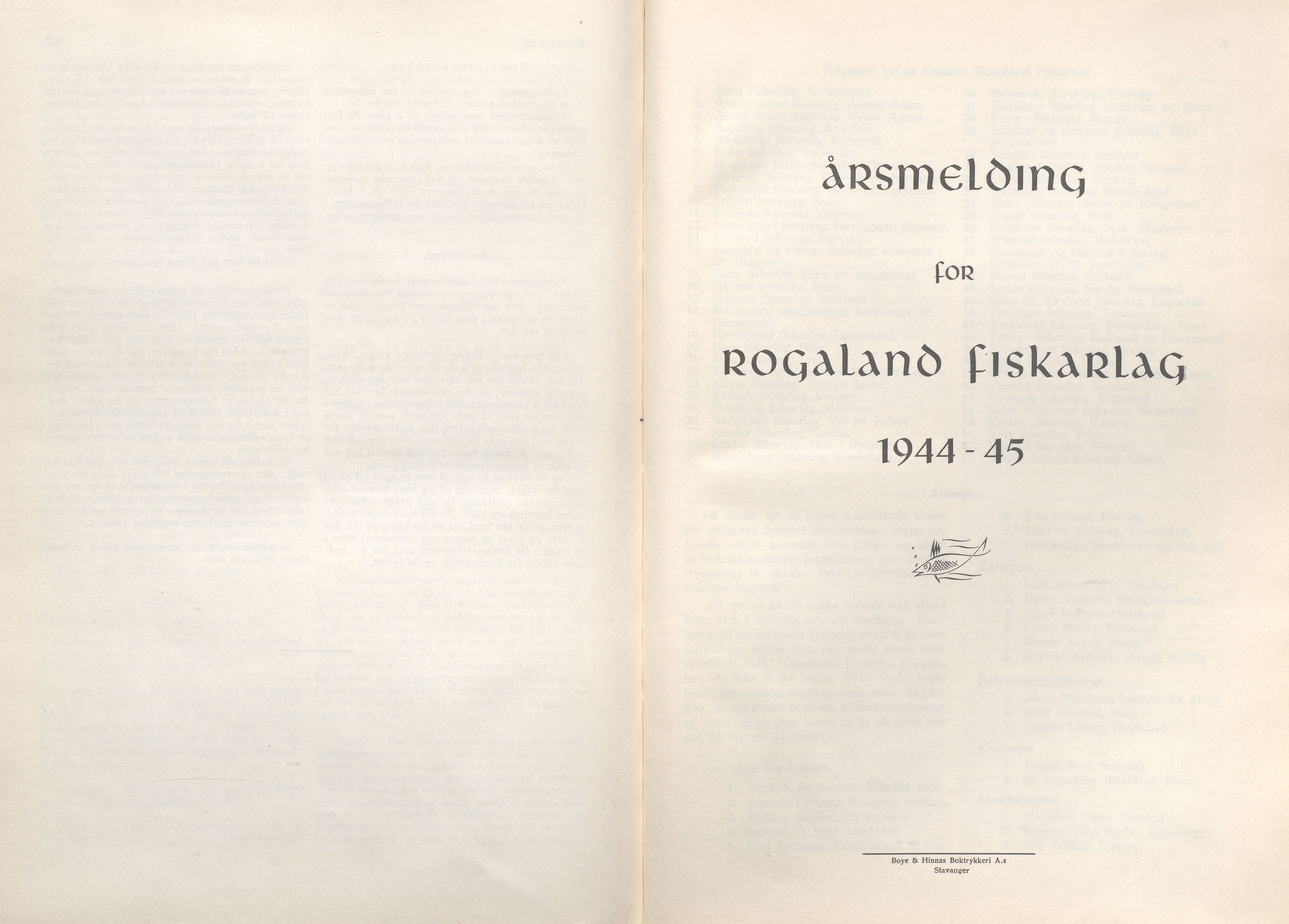 Rogaland fylkeskommune - Fylkesrådmannen , IKAR/A-900/A/Aa/Aaa/L0064: Møtebok , 1945