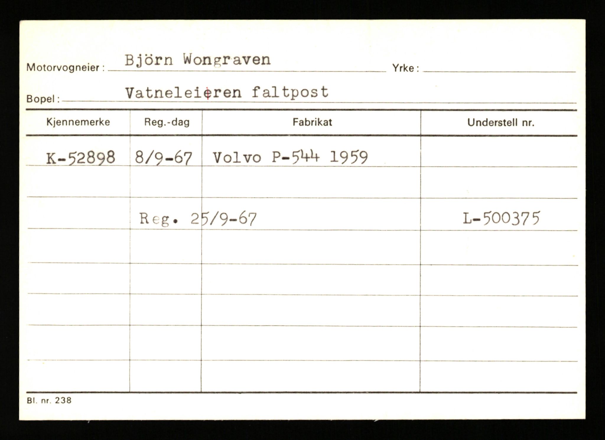 Stavanger trafikkstasjon, AV/SAST-A-101942/0/G/L0007: Registreringsnummer: 49019 - 67460, 1930-1971, s. 1051