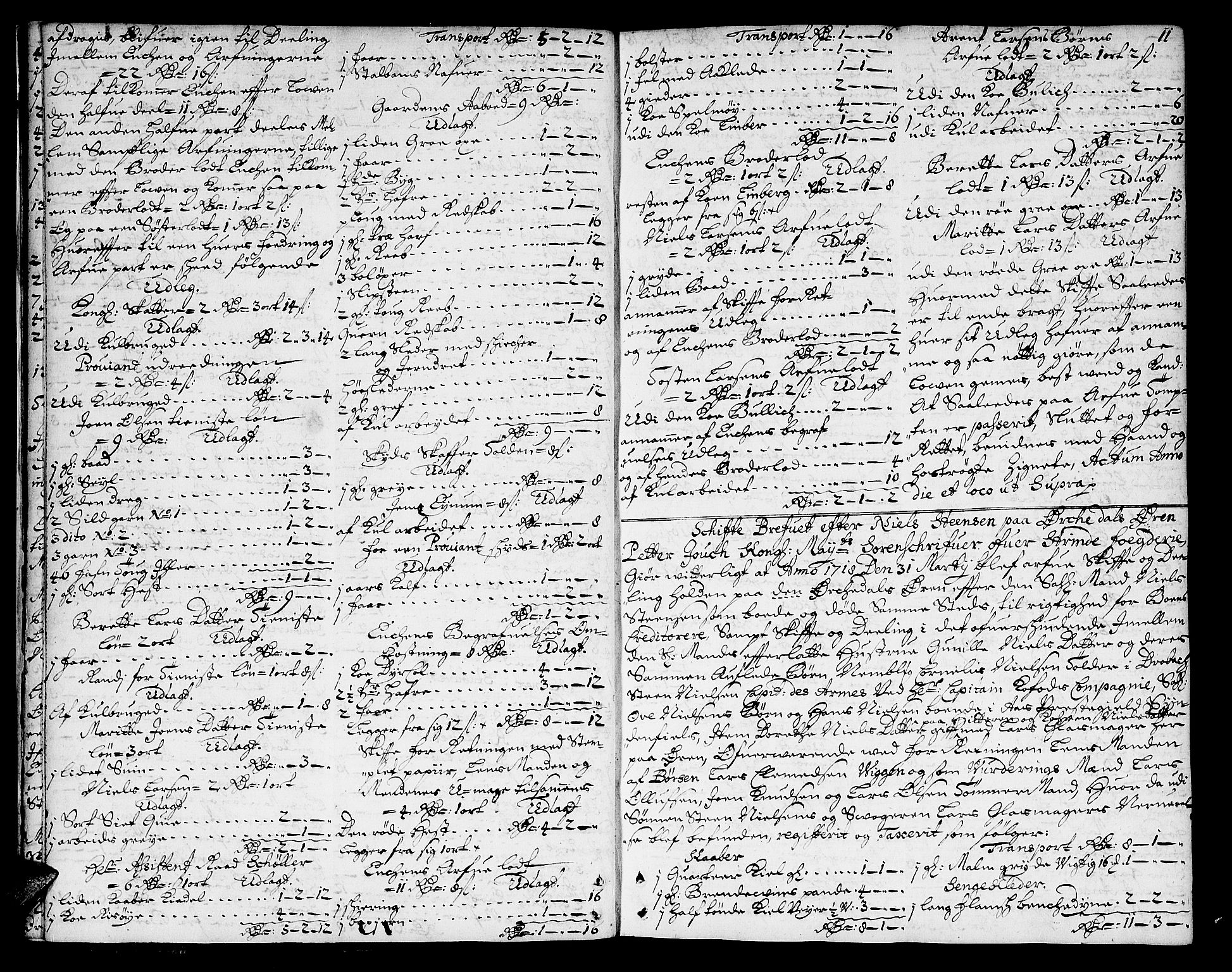 Strinda og Selbu sorenskriveri, AV/SAT-A-0015/3/3A/3Aa/L0002: Skifteprotokoll 2, 1718-1723, s. 10b-11a