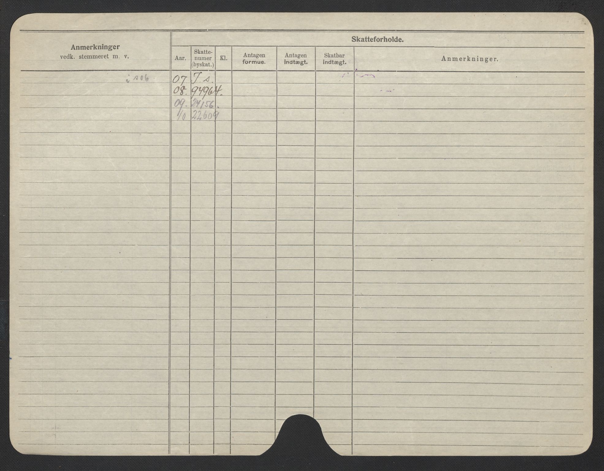 Oslo folkeregister, Registerkort, AV/SAO-A-11715/F/Fa/Fac/L0019: Kvinner, 1906-1914, s. 728b