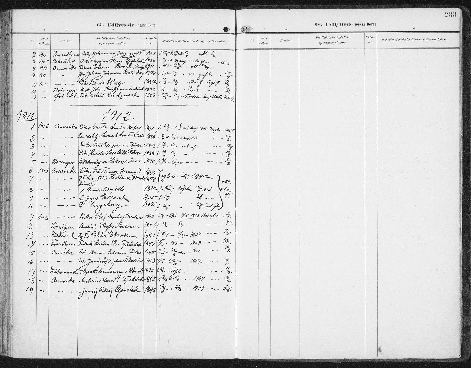 Ministerialprotokoller, klokkerbøker og fødselsregistre - Nord-Trøndelag, SAT/A-1458/786/L0688: Ministerialbok nr. 786A04, 1899-1912, s. 233