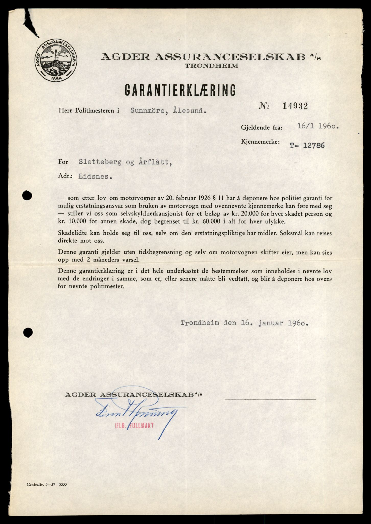 Møre og Romsdal vegkontor - Ålesund trafikkstasjon, AV/SAT-A-4099/F/Fe/L0035: Registreringskort for kjøretøy T 12653 - T 12829, 1927-1998, s. 2290