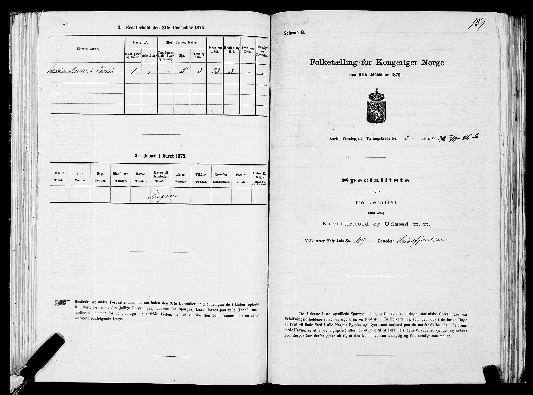 SATØ, Folketelling 1875 for 1936P Karlsøy prestegjeld, 1875, s. 2139