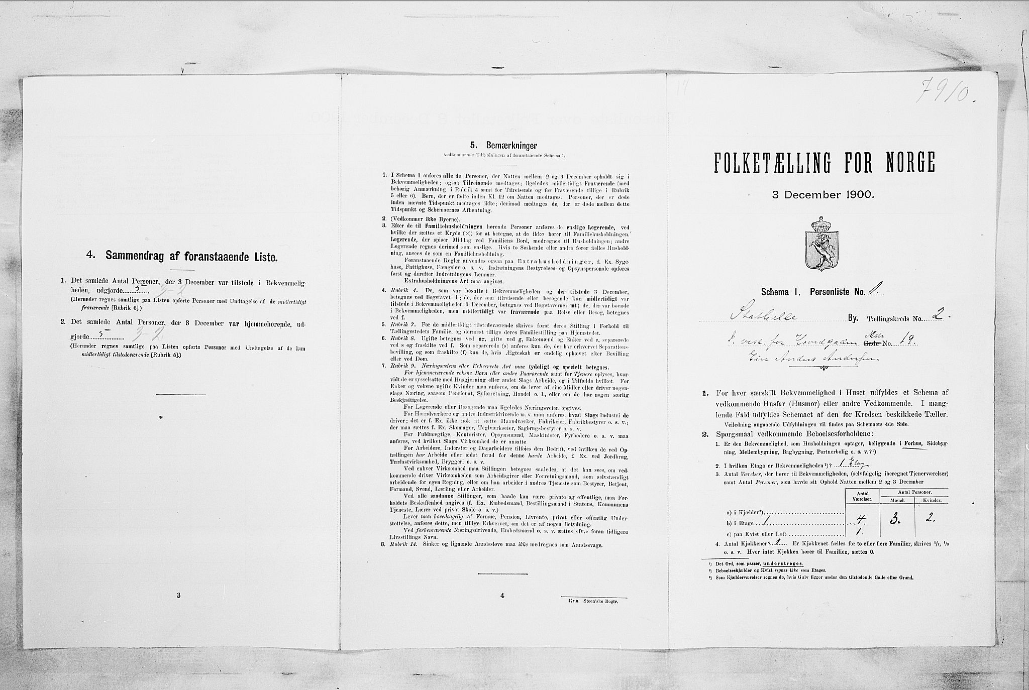 SAKO, Folketelling 1900 for 0803 Stathelle ladested, 1900, s. 270