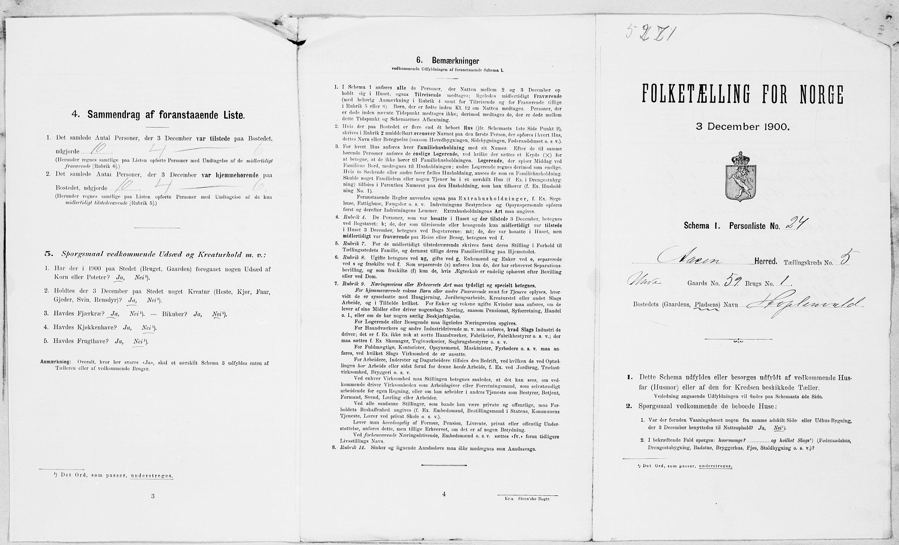SAT, Folketelling 1900 for 1716 Åsen herred, 1900, s. 602