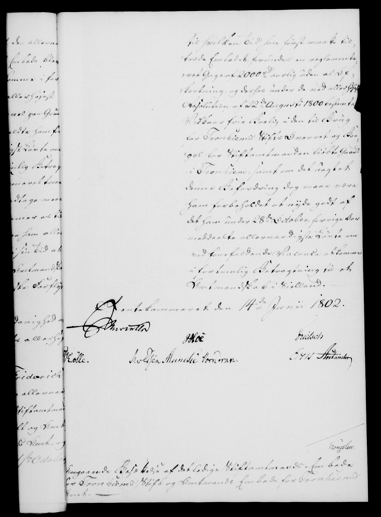 Rentekammeret, Kammerkanselliet, RA/EA-3111/G/Gf/Gfa/L0084: Norsk relasjons- og resolusjonsprotokoll (merket RK 52.84), 1802, s. 423