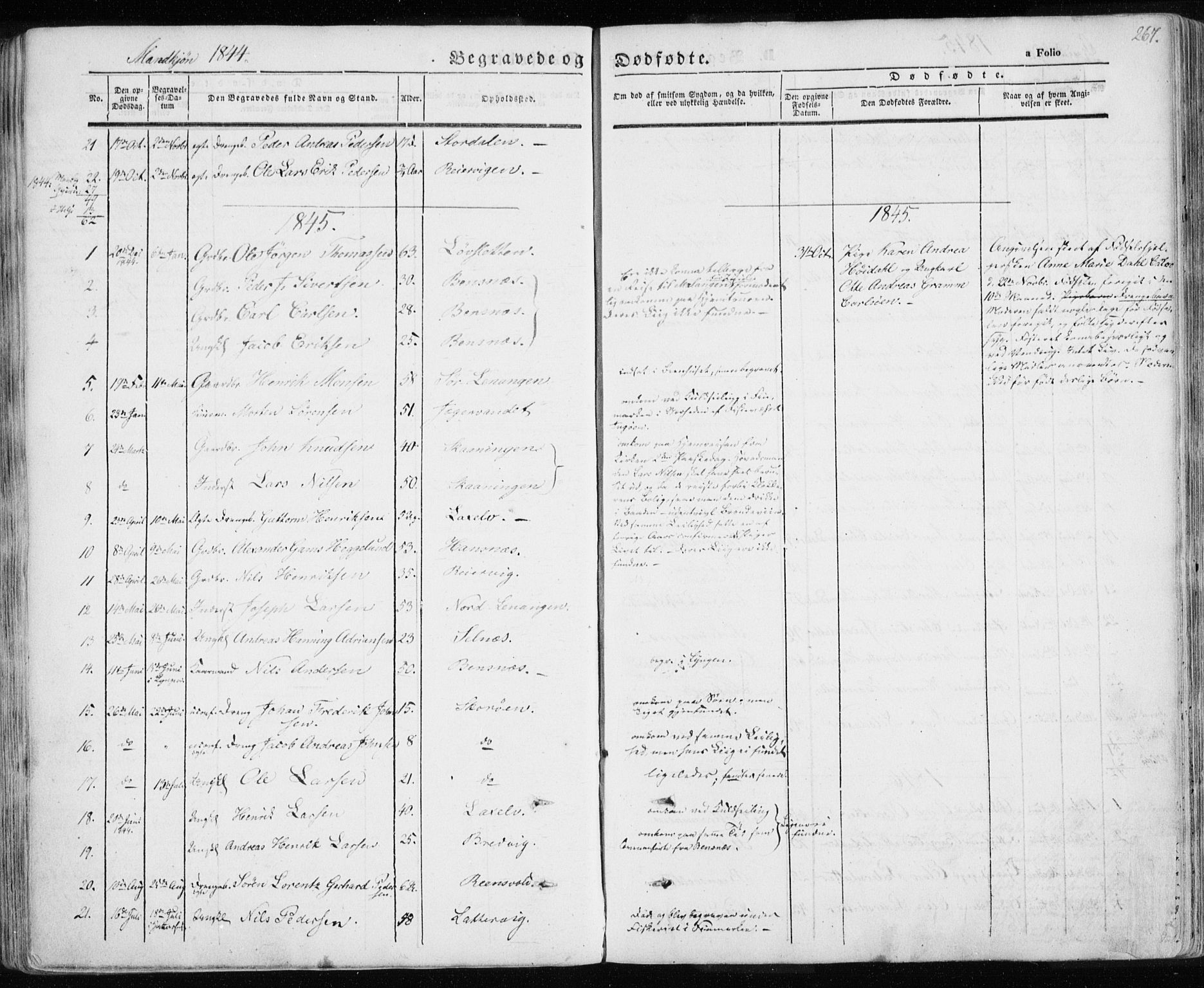 Karlsøy sokneprestembete, AV/SATØ-S-1299/H/Ha/Haa/L0003kirke: Ministerialbok nr. 3, 1843-1860, s. 267