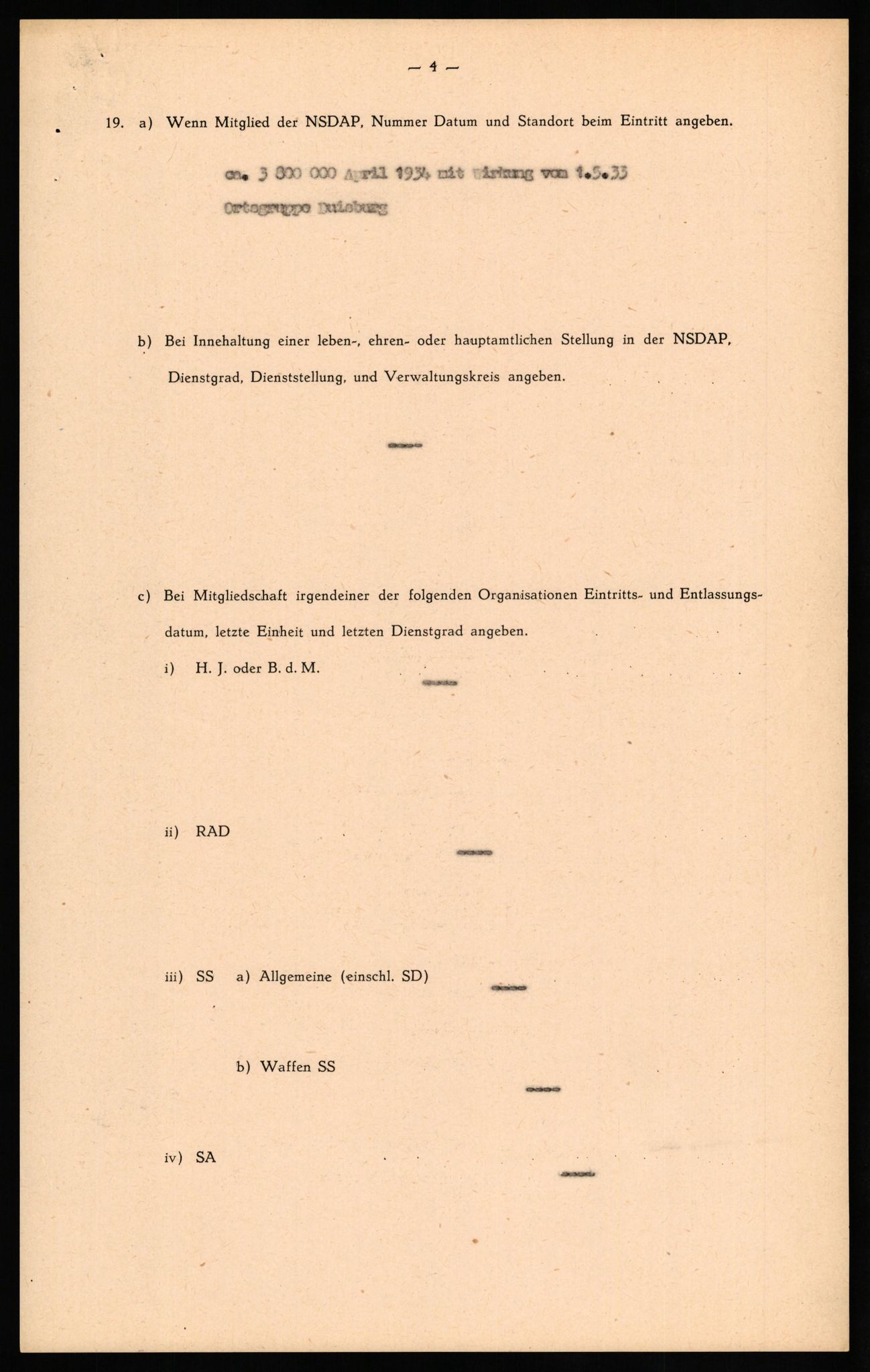 Forsvaret, Forsvarets overkommando II, AV/RA-RAFA-3915/D/Db/L0027: CI Questionaires. Tyske okkupasjonsstyrker i Norge. Tyskere., 1945-1946, s. 444